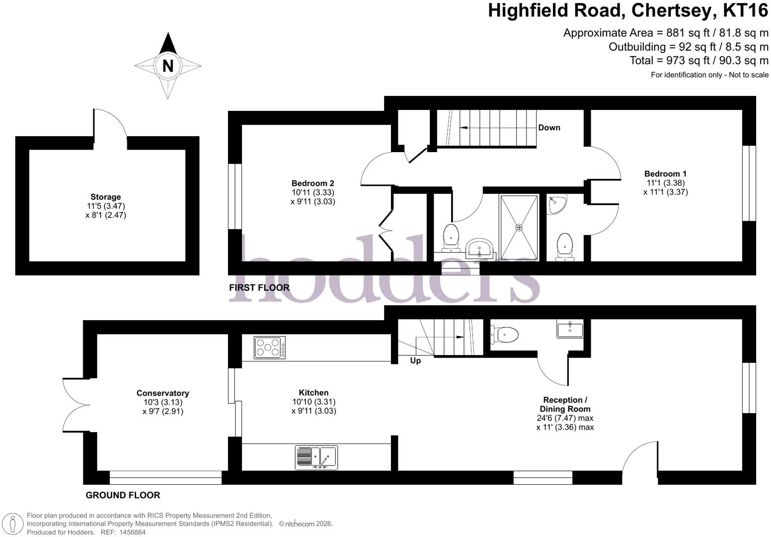 Chertsey, Surrey, KT16 floorplan