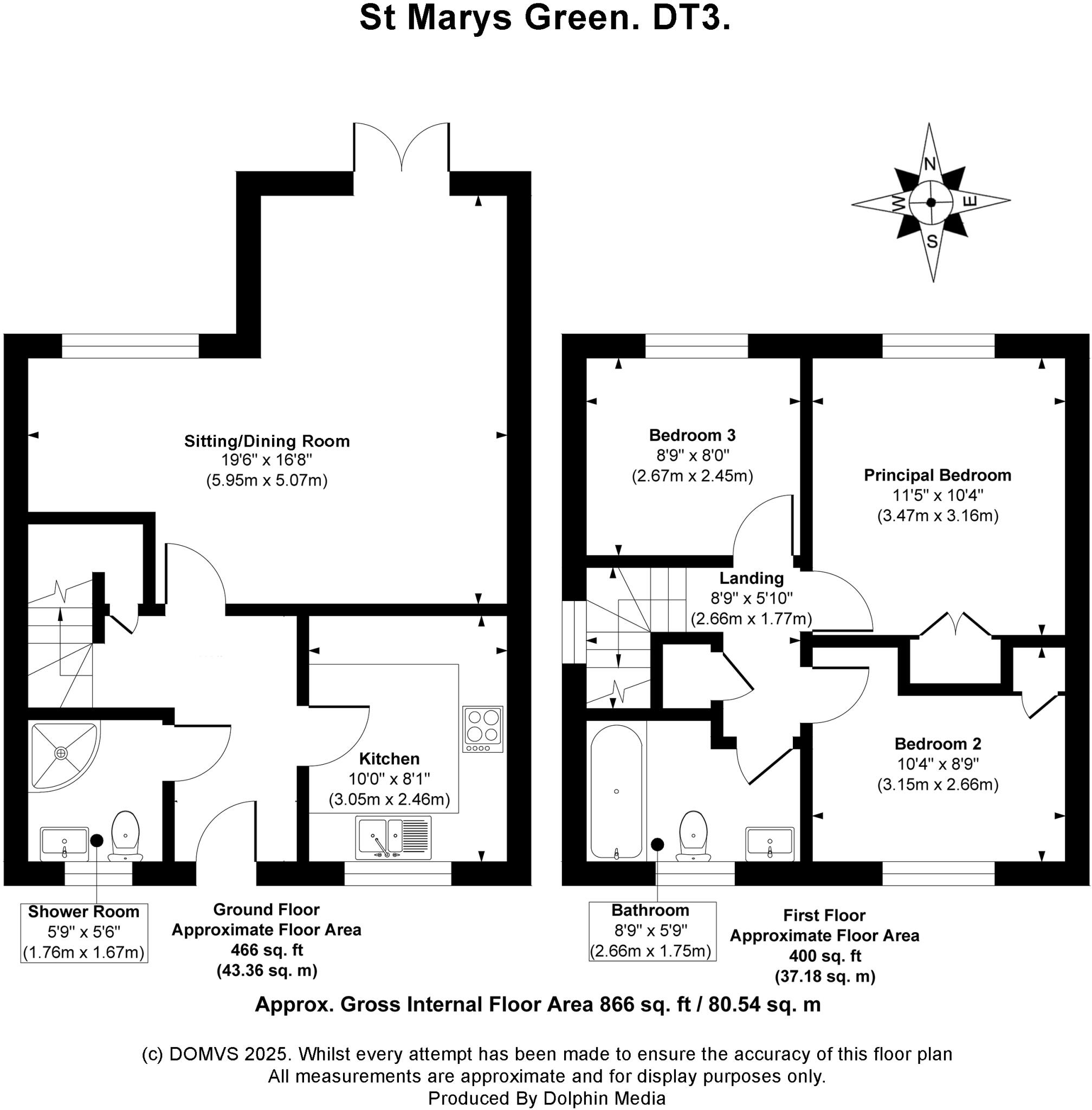 Higher End, Chickerell, Weymouth floorplan