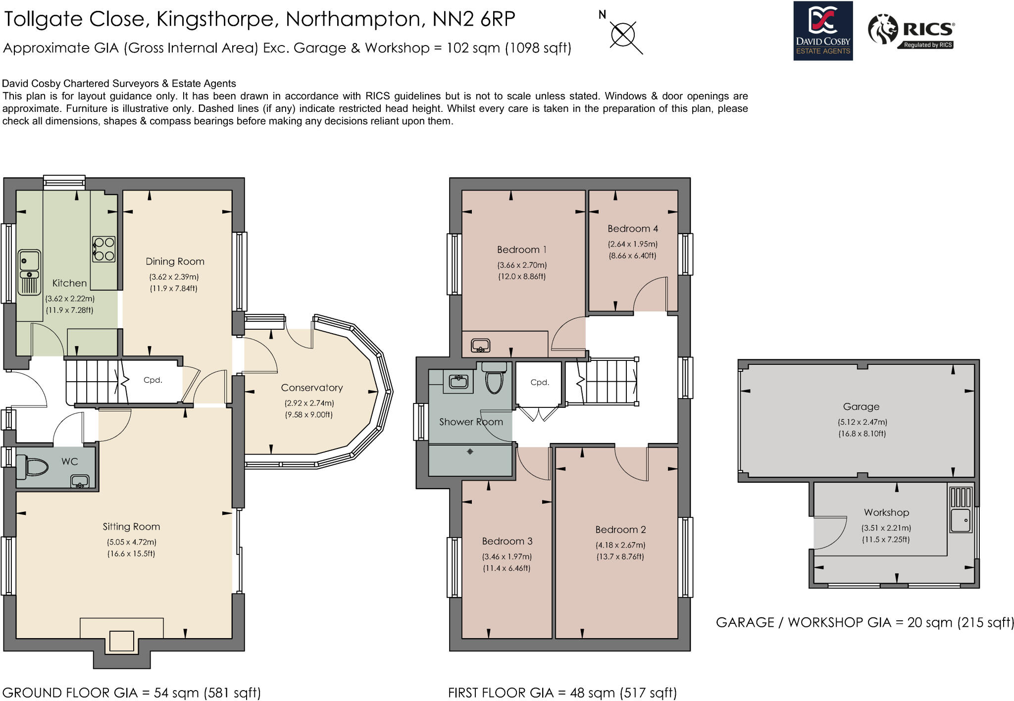 Tollgate Close, Kingsthorpe, Northampton floorplan