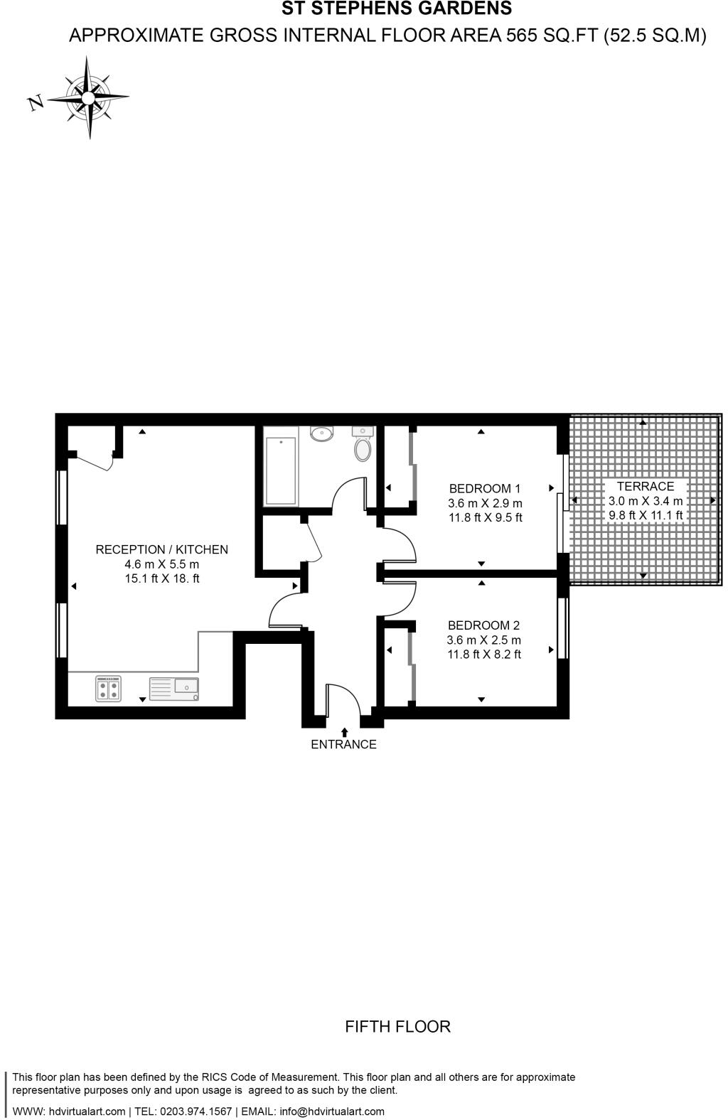 St. Stephens Gardens, Notting Hill, W2 floorplan