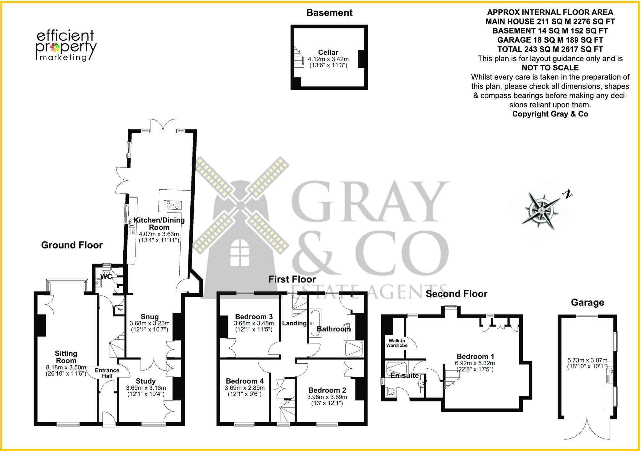 Olive Tree House, High Street, Great Bardfield, Essex floorplan