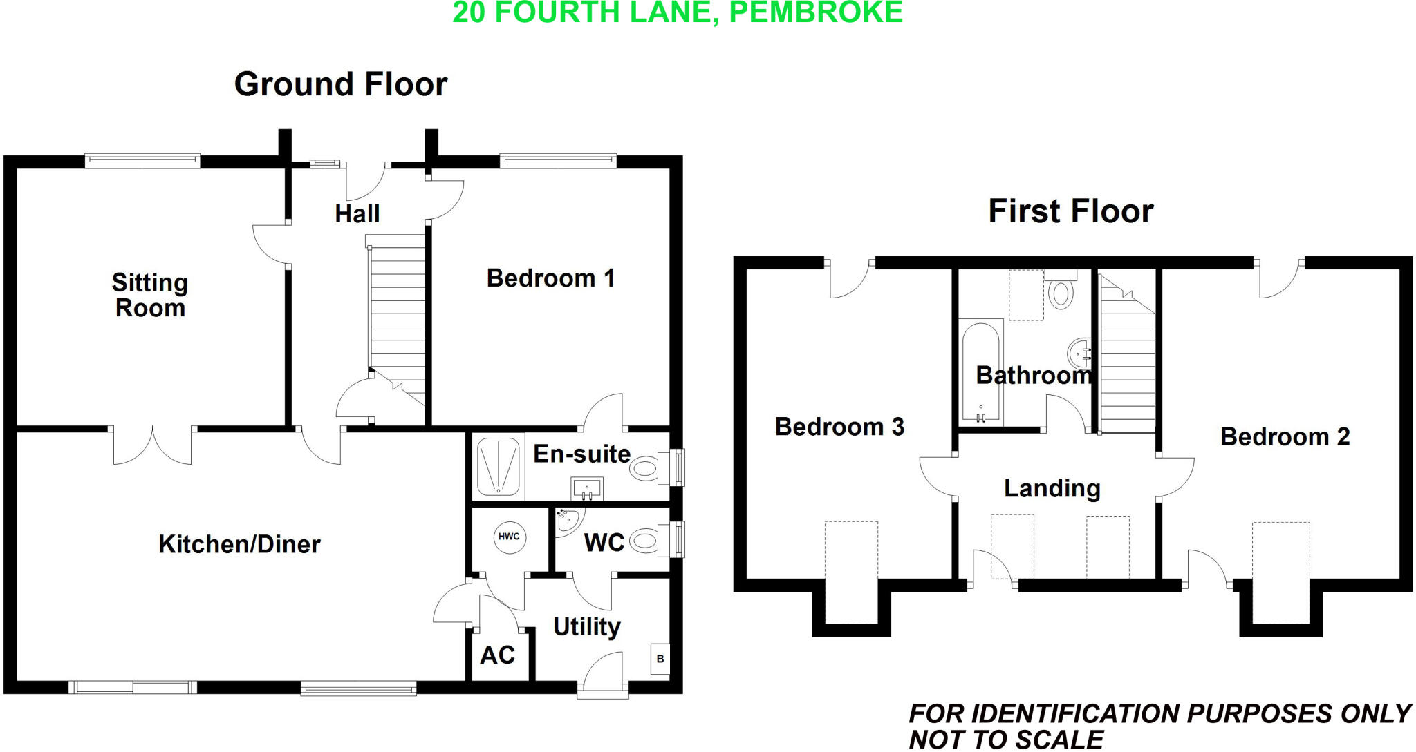 20 Fourth Lane, Off Upper Lamphey Road, Pembroke floorplan