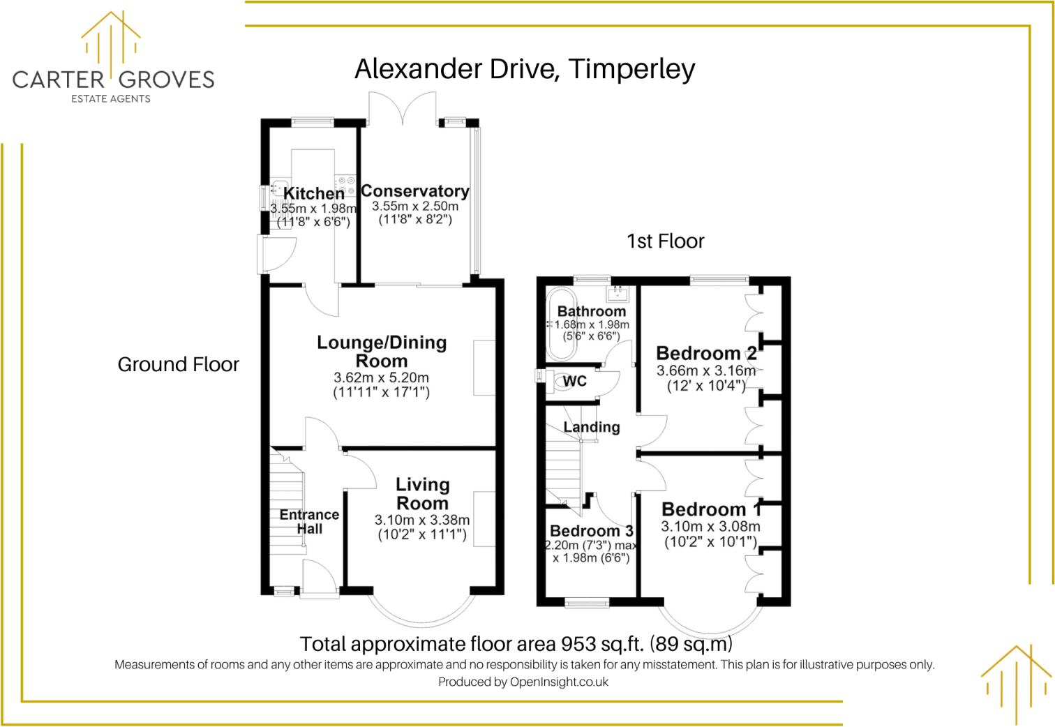 Alexander Drive, Timperley, Altrincham, Greater Manchester, WA15 floorplan