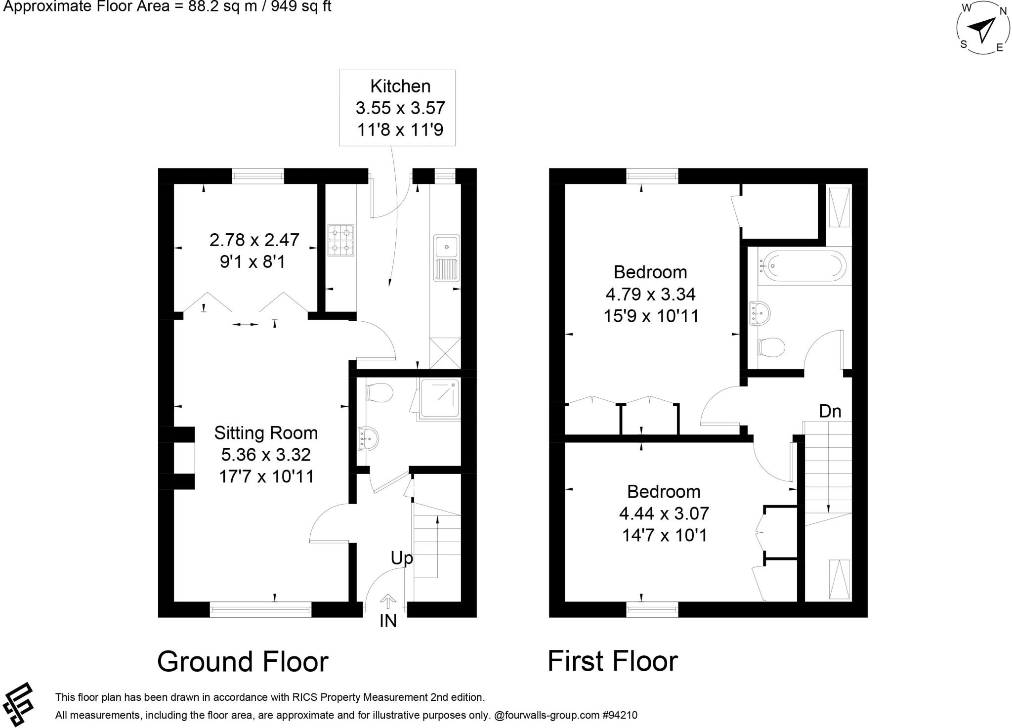 18 Manor Court Swan Road, Pewsey, SN9 5DW  floorplan