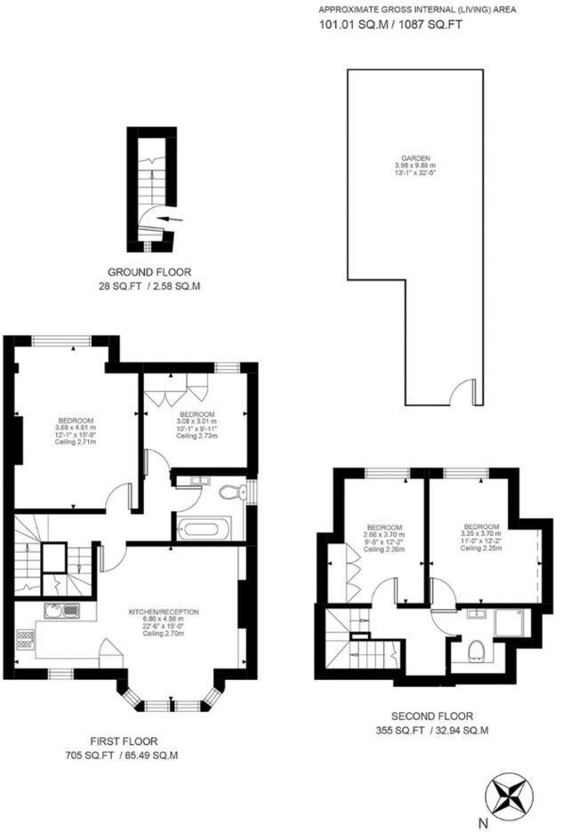 Arragon Gardens, Streatham floorplan