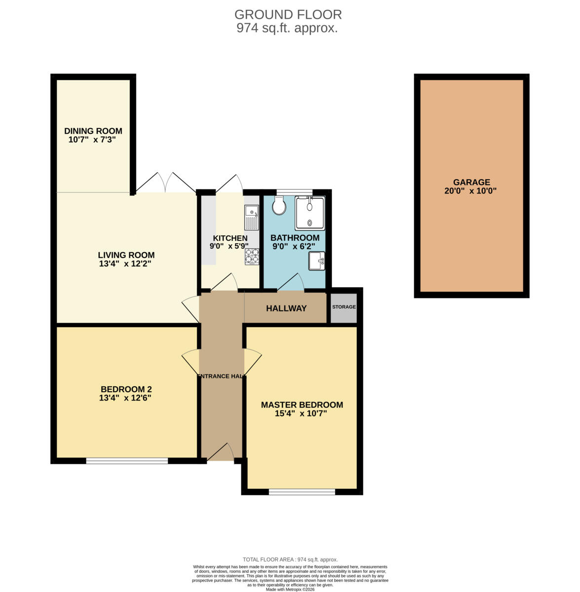 Broad Walk, Hockley, SS5 floorplan
