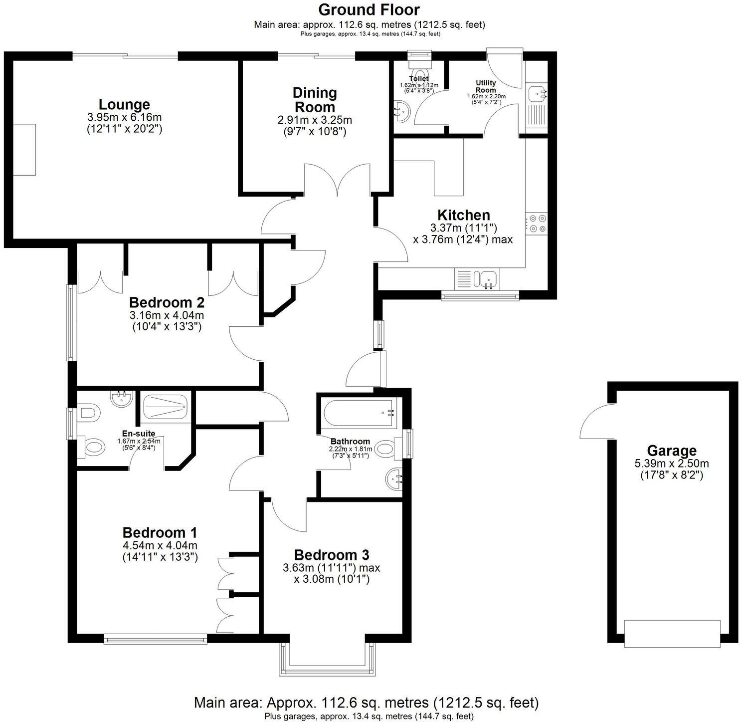 Curlew Crescent, Royston, SG8 floorplan
