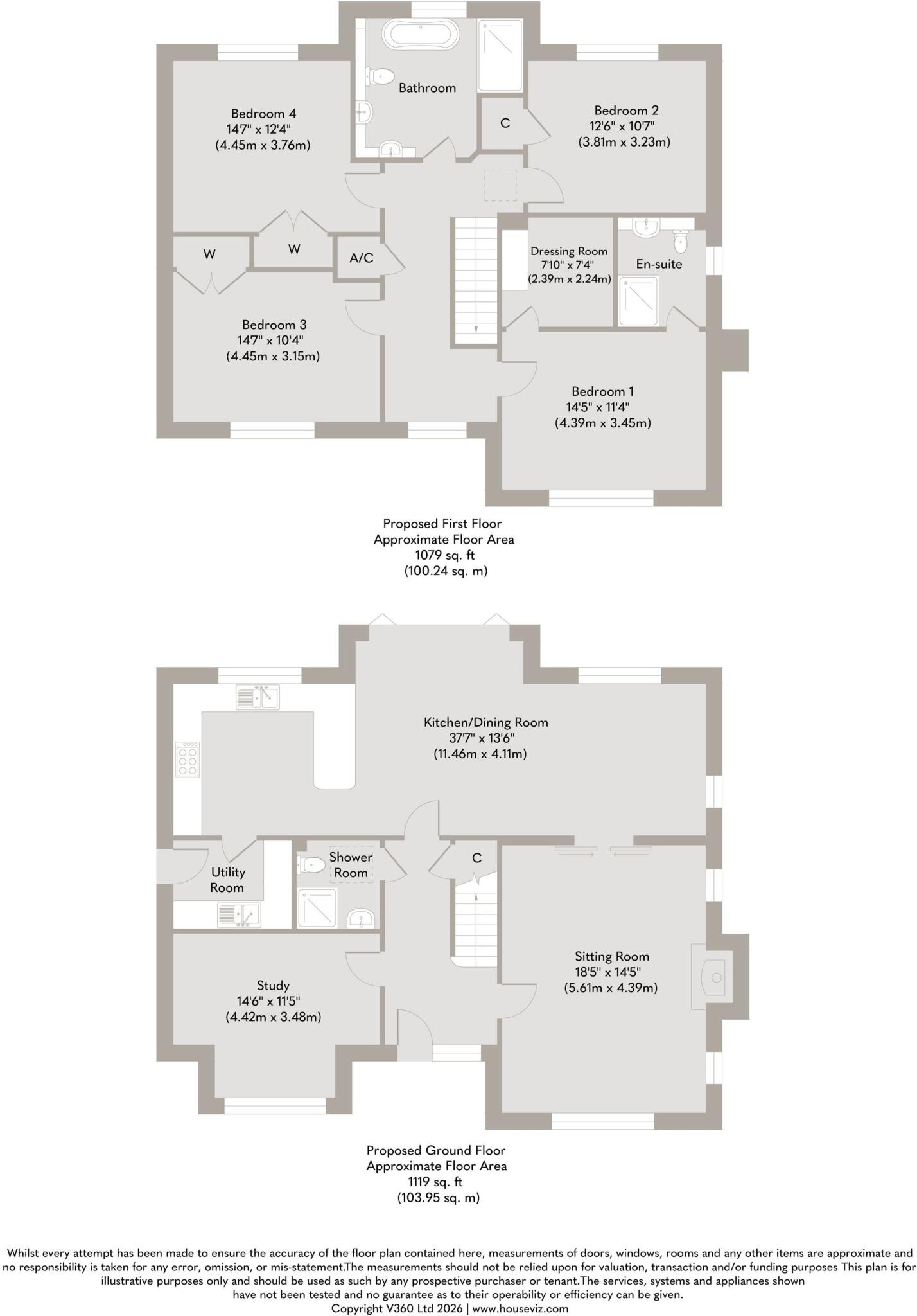 A Four/Five Bedroom New Home in Yaxham - Ready to Move in This Summer! floorplan