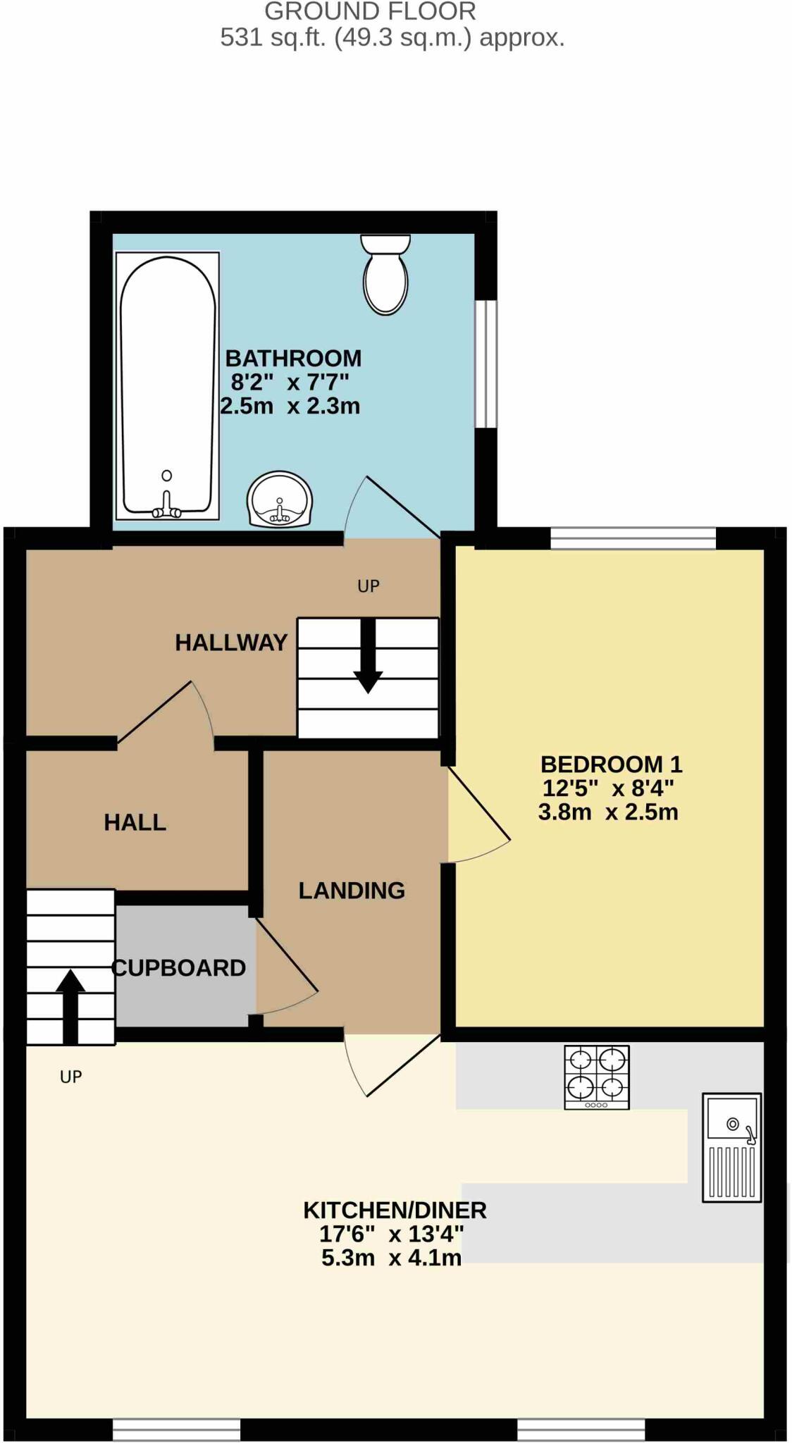 Susans Road, Eastbourne floorplan