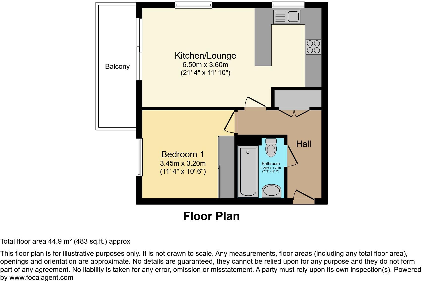 6 The Waterfront, Manchester, M11 floorplan