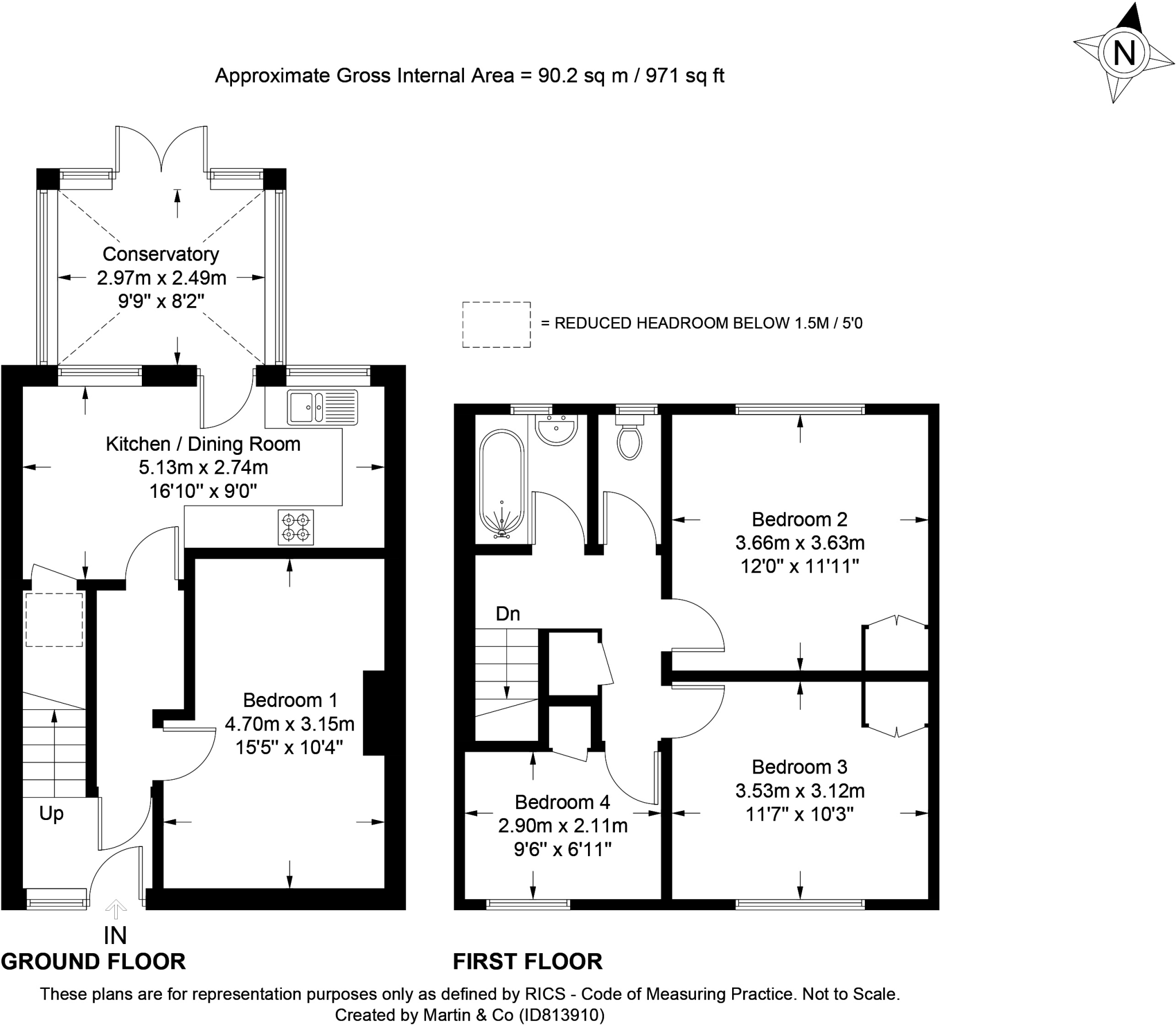 Furley Close, Winnall floorplan