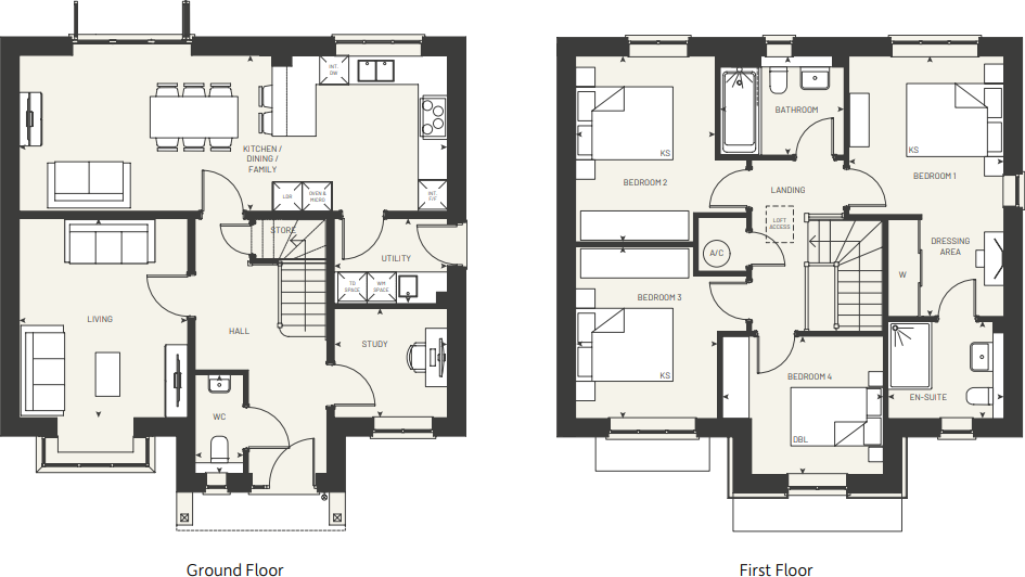 Plot 56 The Holly, Collaton Park, Newton Ferrers, Devon floorplan