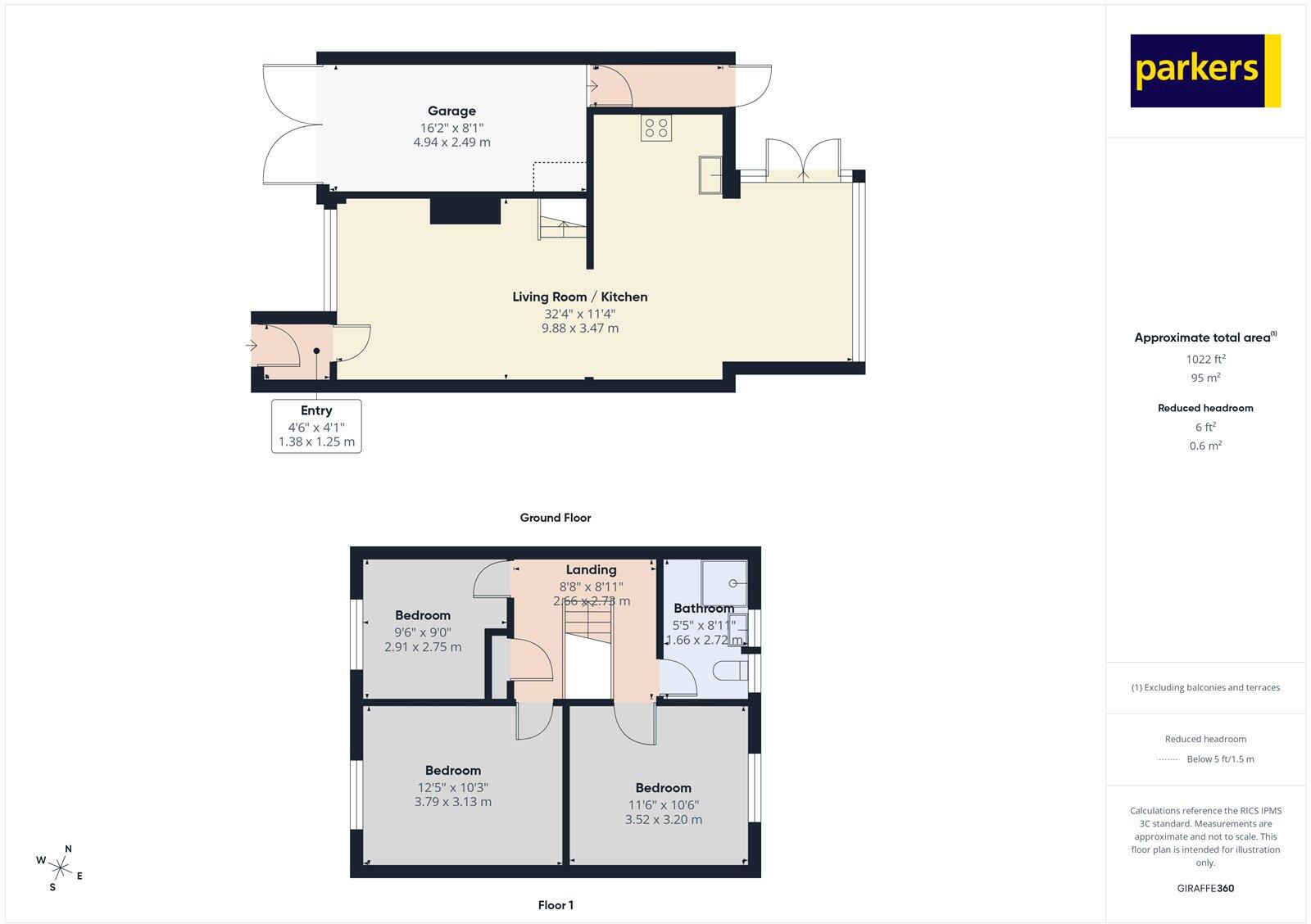 Ogmore Close, Tilehurst, Reading, Berkshire, RG30 floorplan