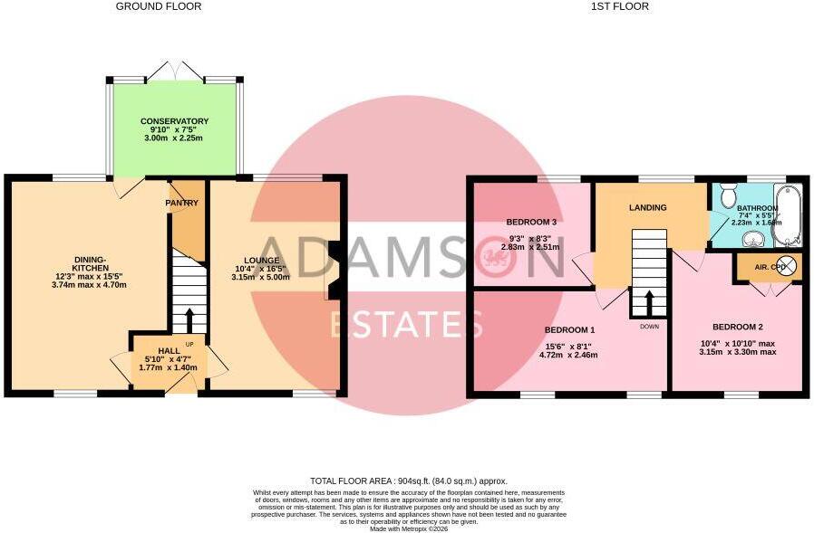 Ty Canol, Mynydd Mechell floorplan