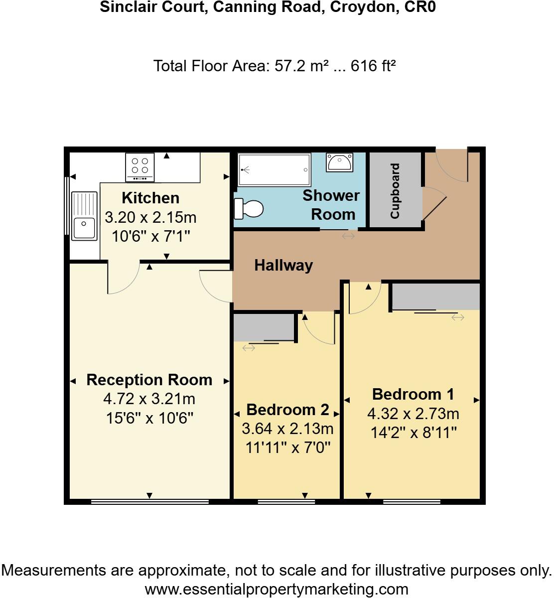 Sinclair Court, Canning Road, Croydon floorplan