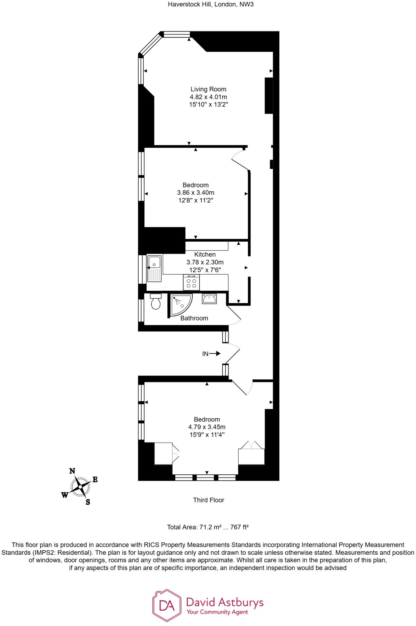 Haverstock Hill, Belsize Park NW3 floorplan