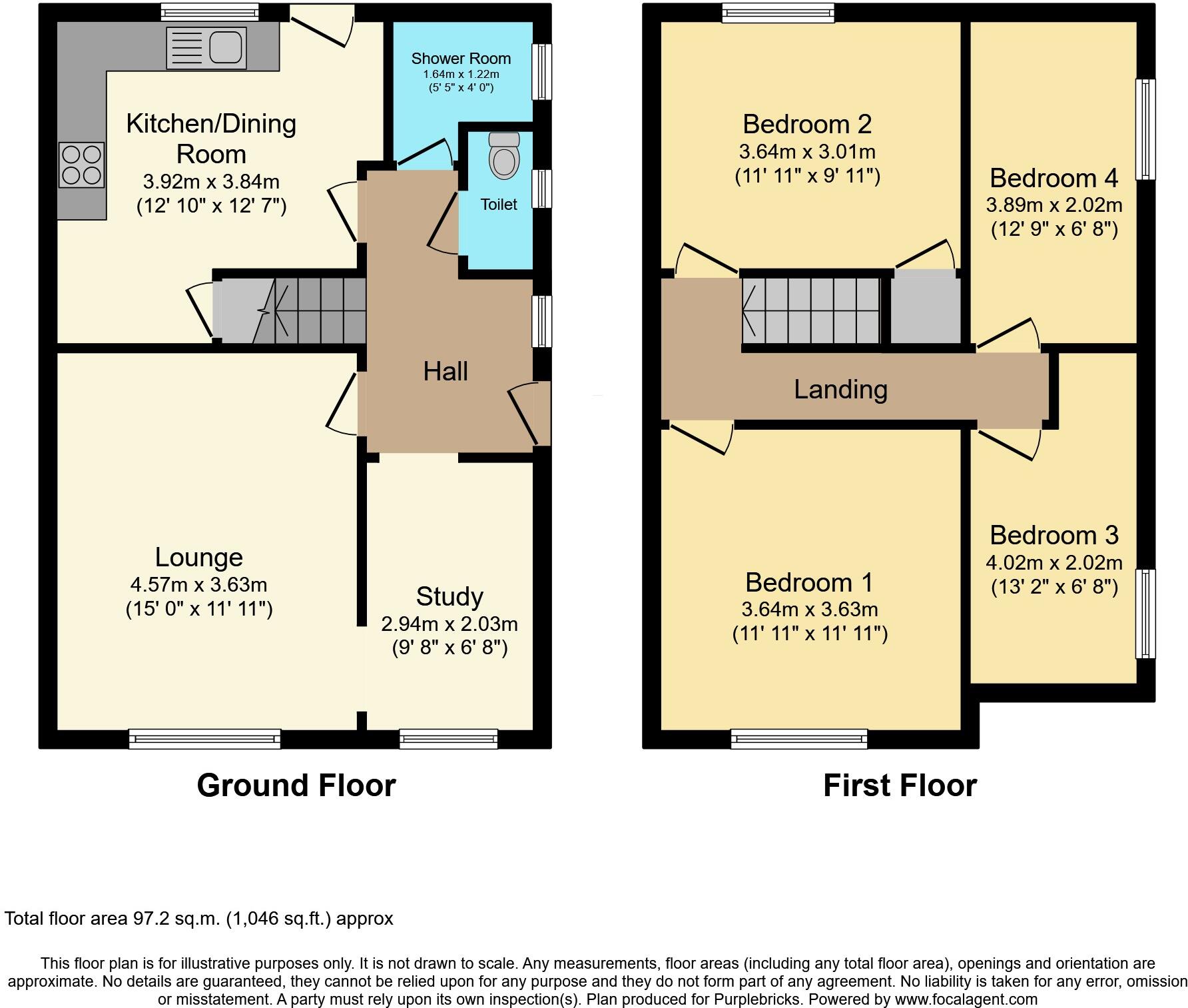 St. Margarets Road, Whitnash, Leamington Spa, CV31 floorplan