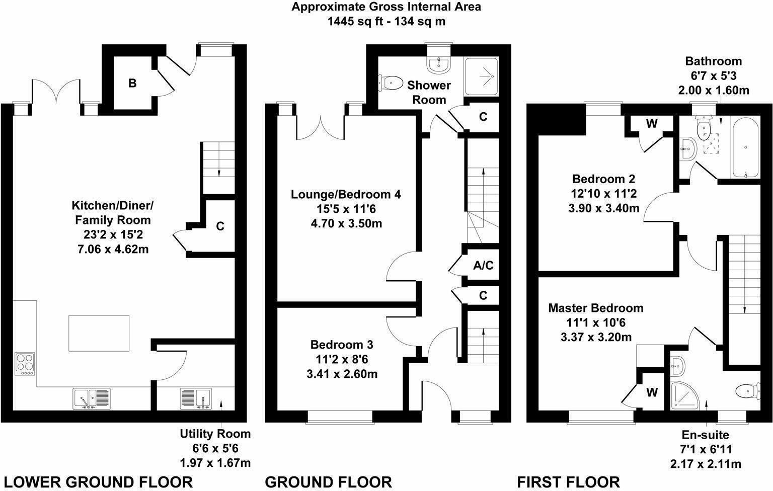24, Green Fields Lane, Ashford floorplan