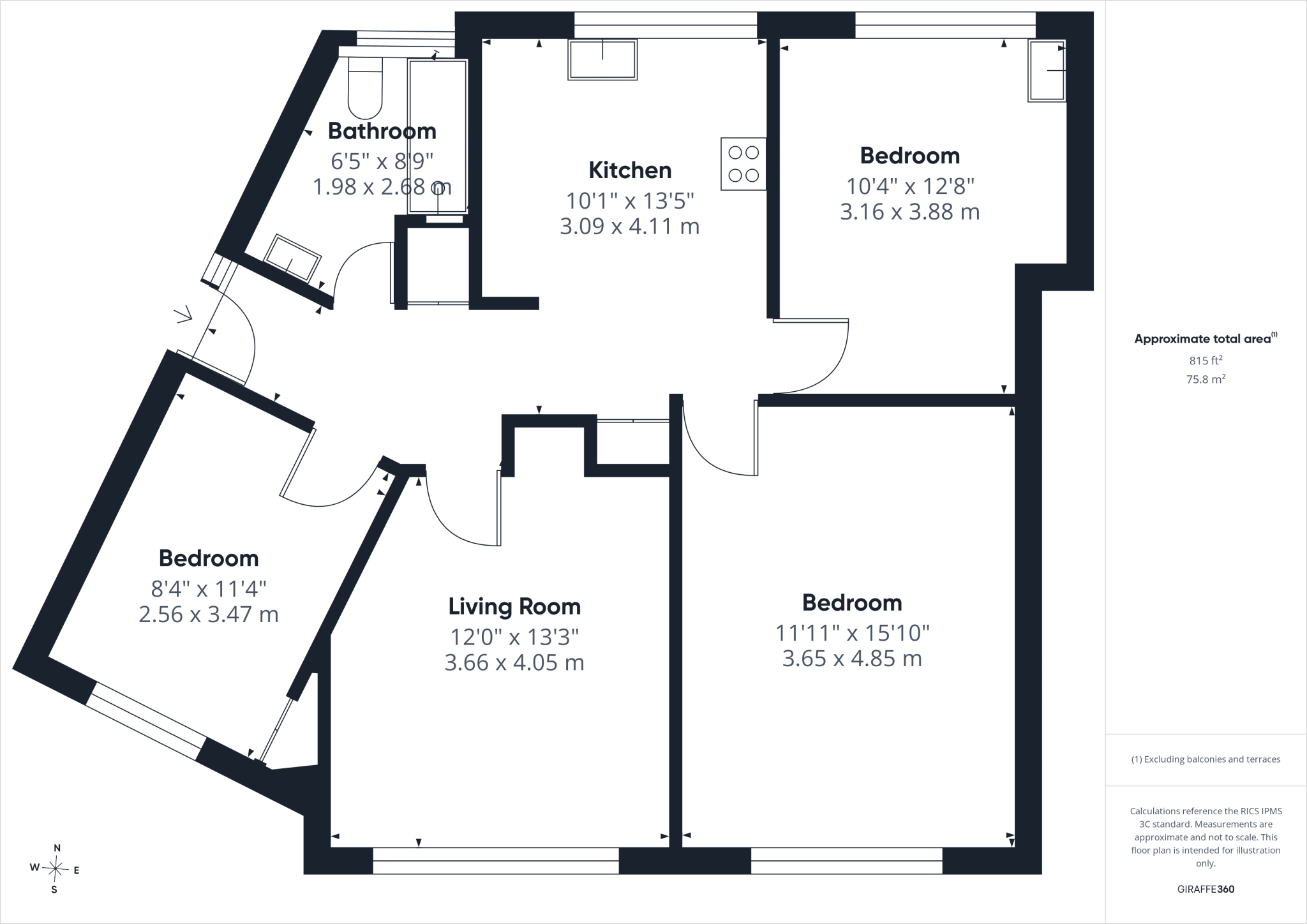 Belle Vue Road, Bournemouth, Dorset, BH6 floorplan