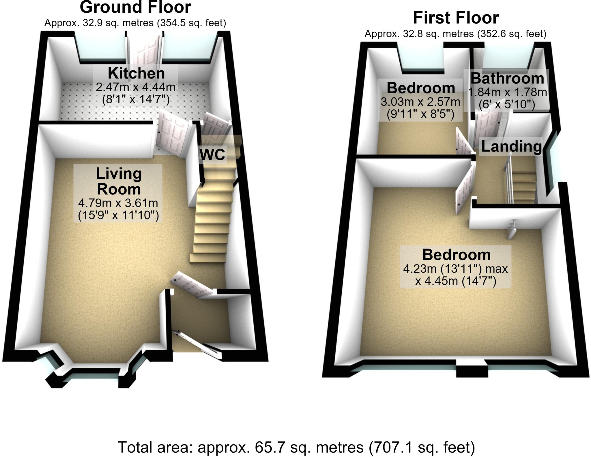 Brooks End, Norden, Greater Manchester, OL11 floorplan