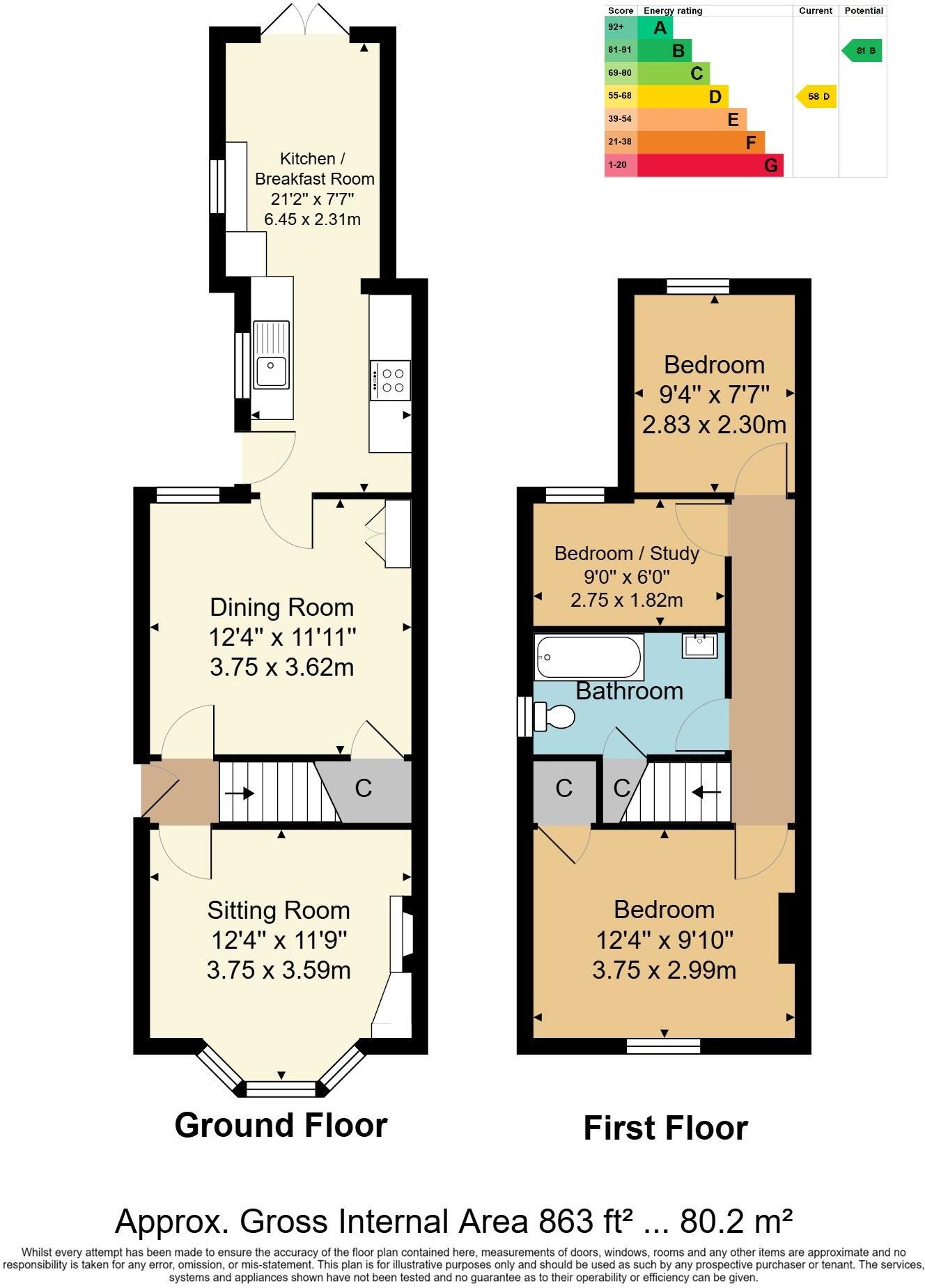 Napier Road, Tunbridge Wells floorplan