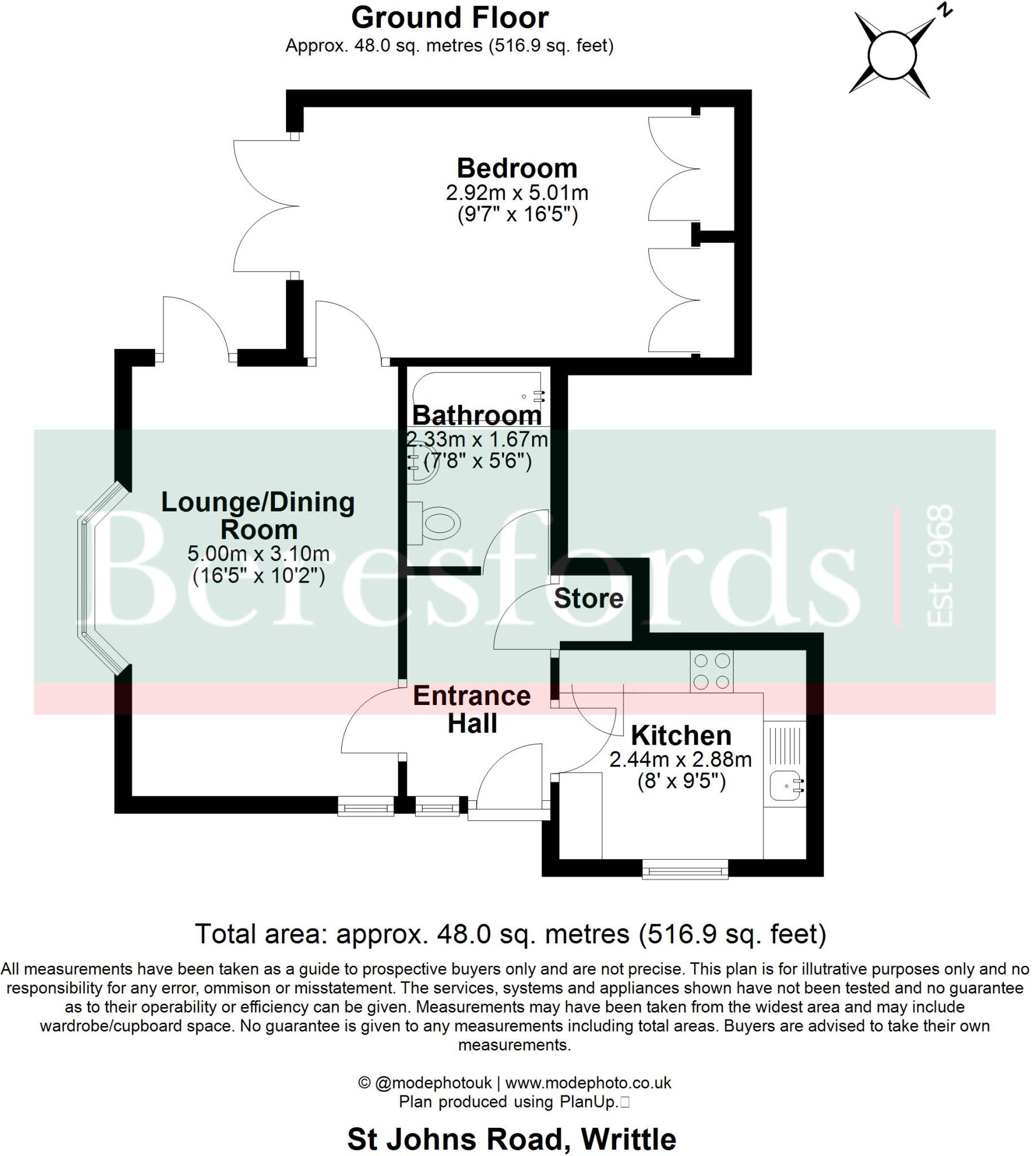 St. Johns Road, Writtle, CM1 floorplan