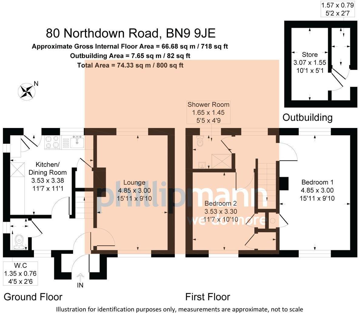 Northdown Road, Newhaven floorplan