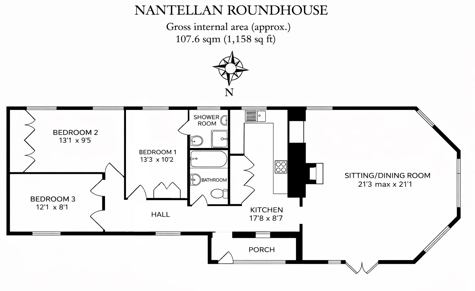 Near Grampound, Truro floorplan