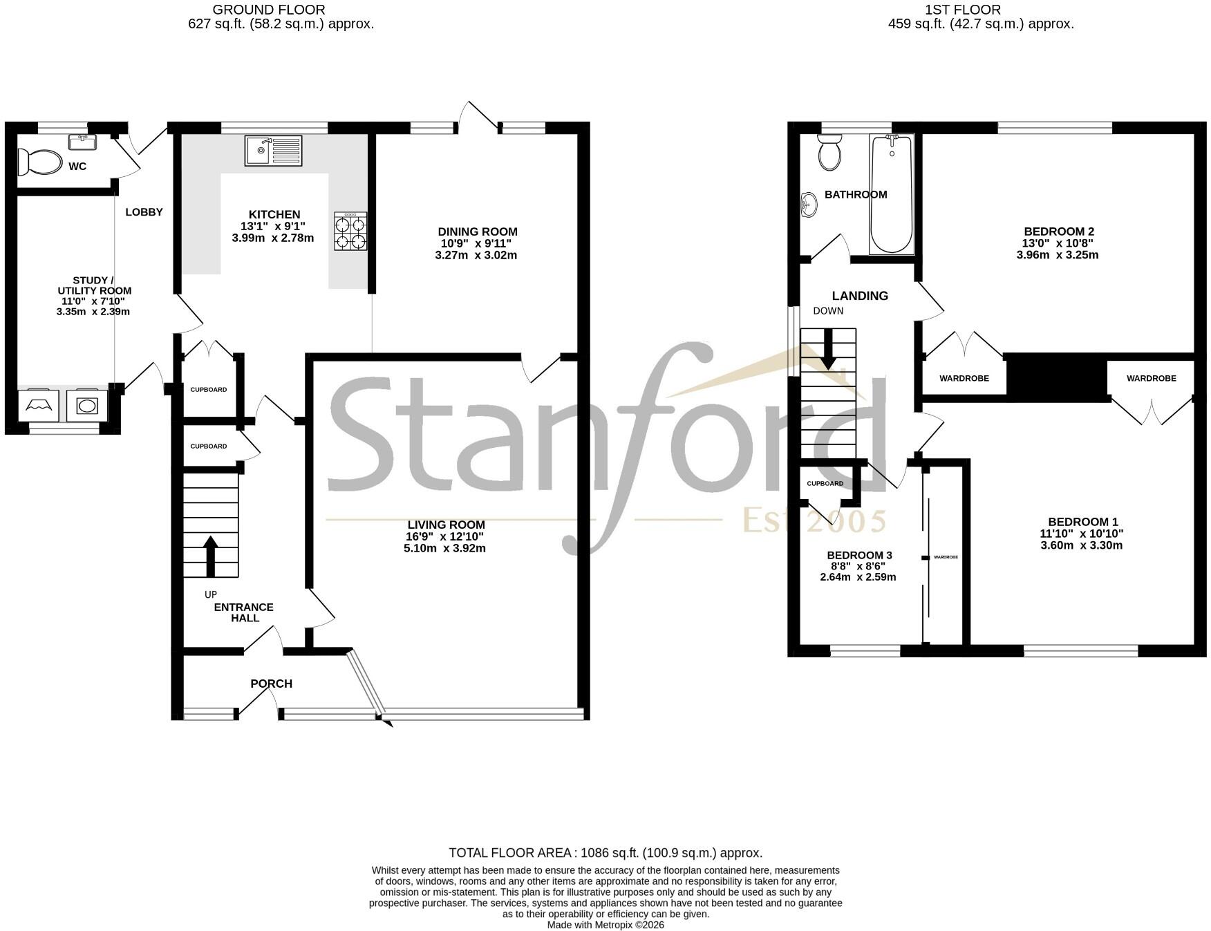 Somerset Avenue, Southampton, Hampshire, SO18 floorplan