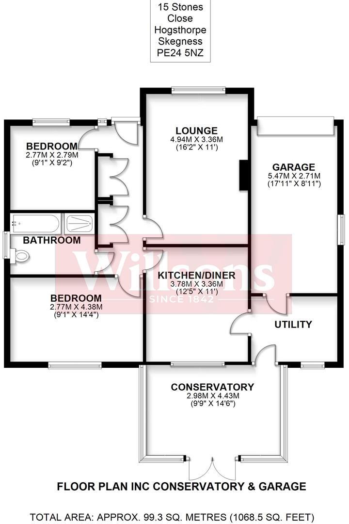 Stones Close, Hogsthorpe, Skegness floorplan