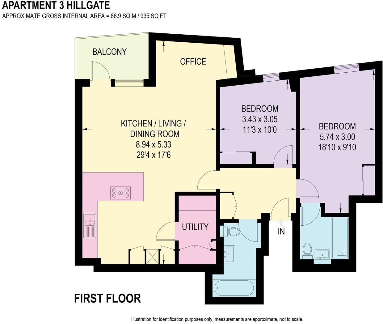 3 Hillgate Place, Chelsea Heights, Sheffield floorplan