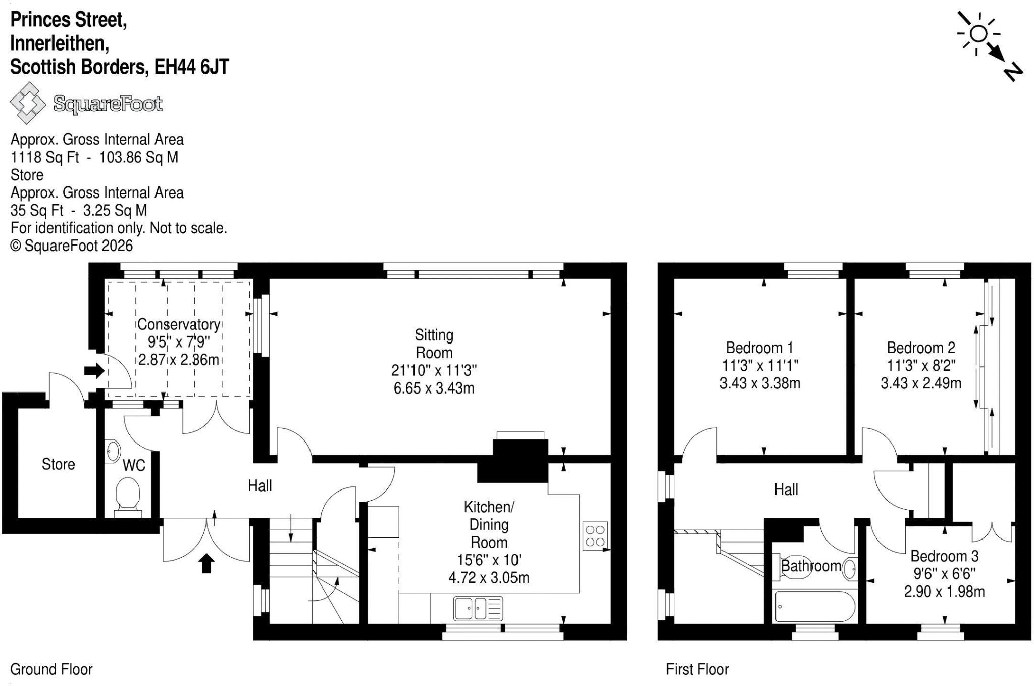 5 Princes Street, Innerleithen, EH44 6JT floorplan