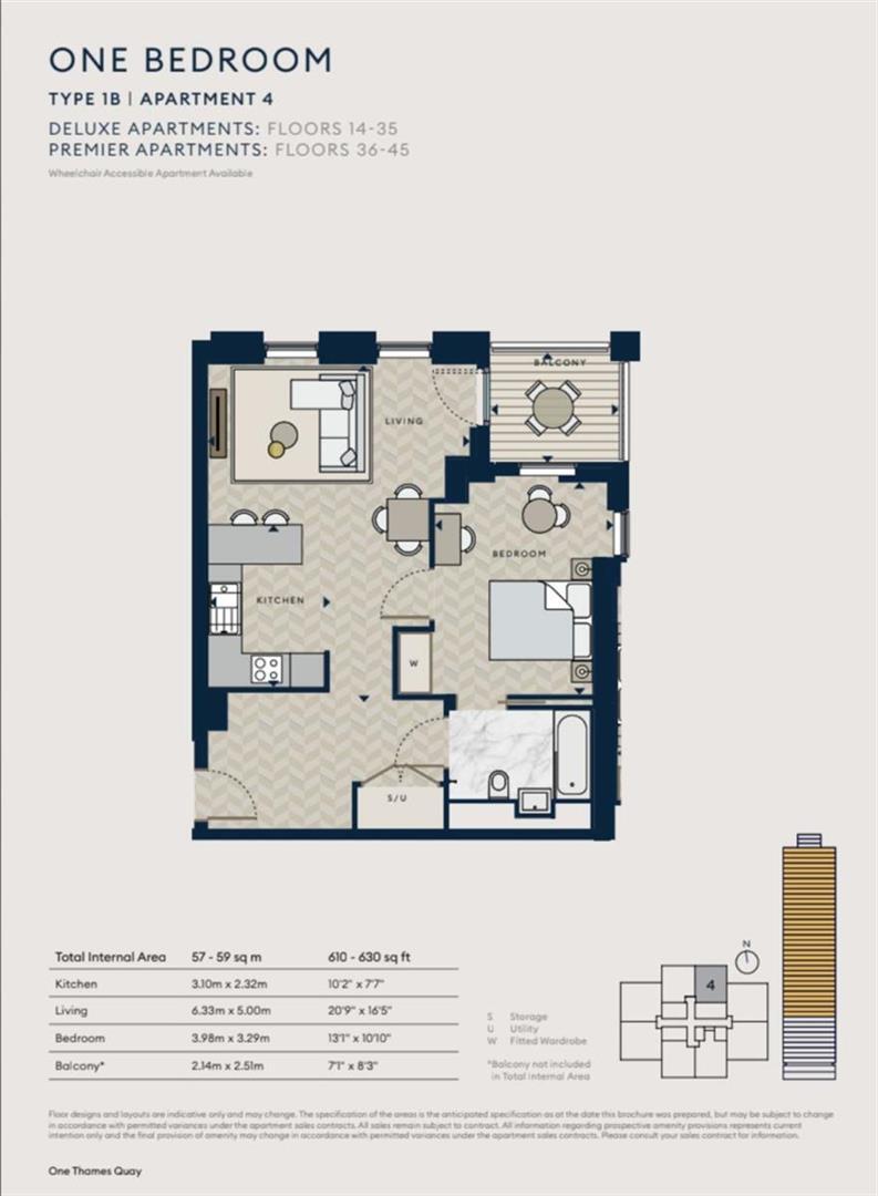 One Thames Quay, 222 Marsh Wall, LONDON, E14 floorplan