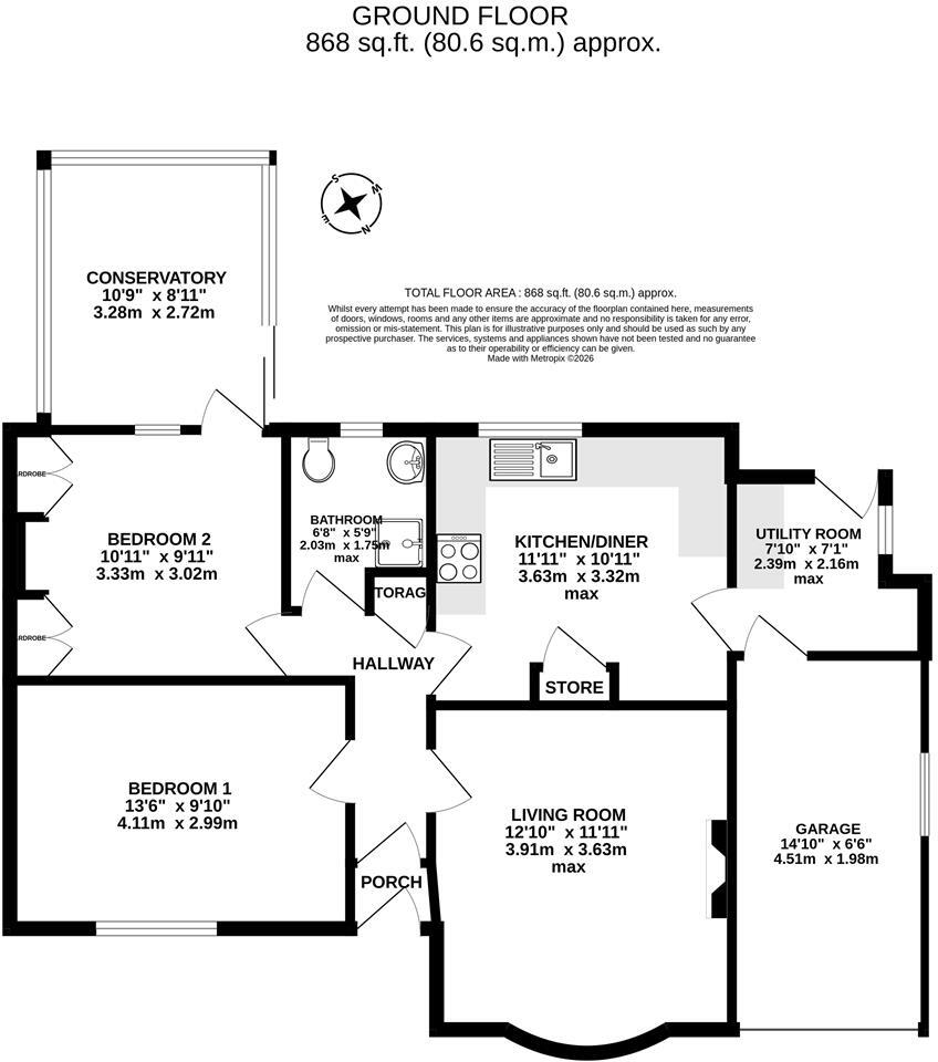 Grosvenor Crescent, Dorchester floorplan