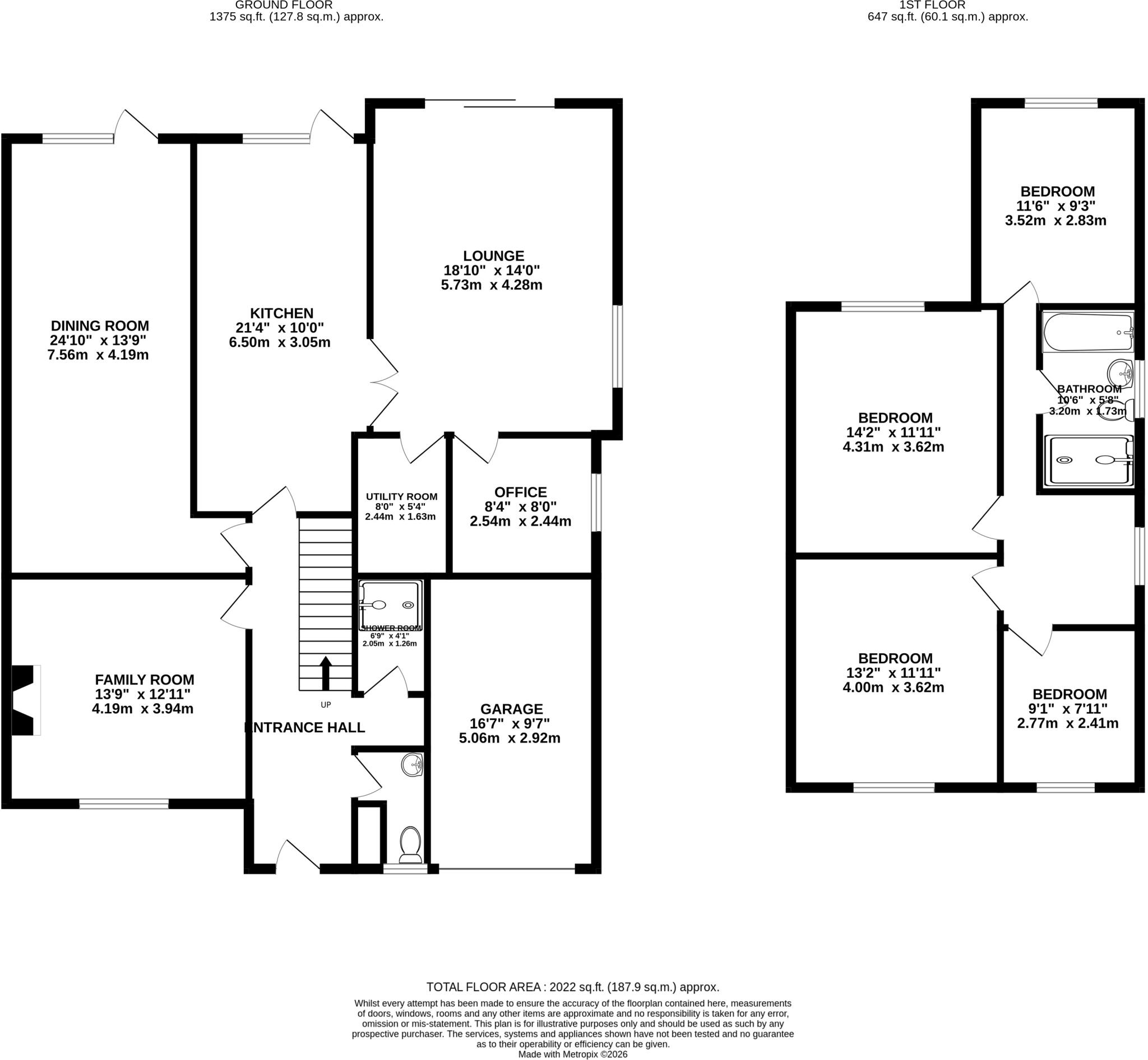Evans Grove, St. Albans, Hertfordshire, AL4 floorplan