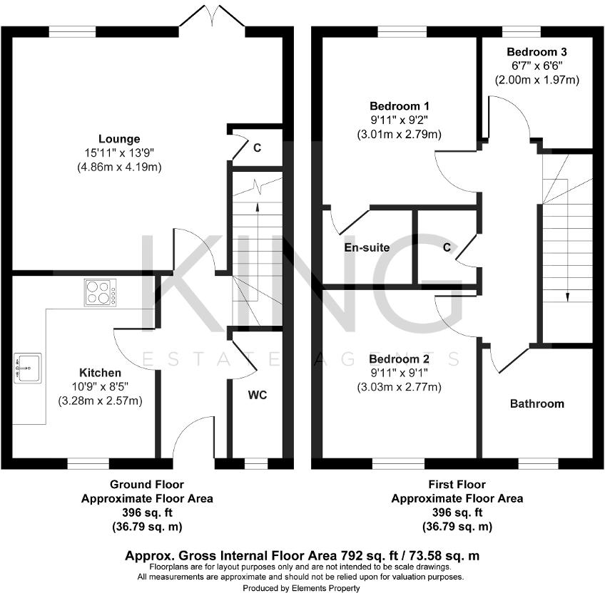 Walkers Way, Roade, Northamptonshire, NN7 2GA floorplan