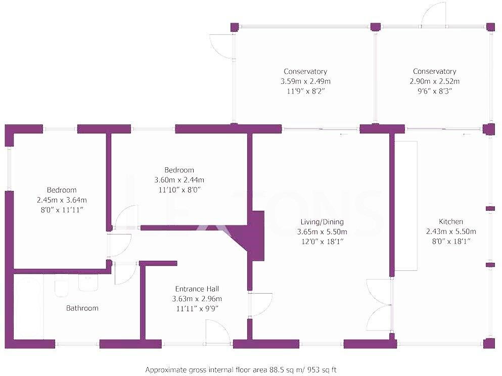 Westfield Avenue North, Saltdean, Brighton, BN2 8HP floorplan