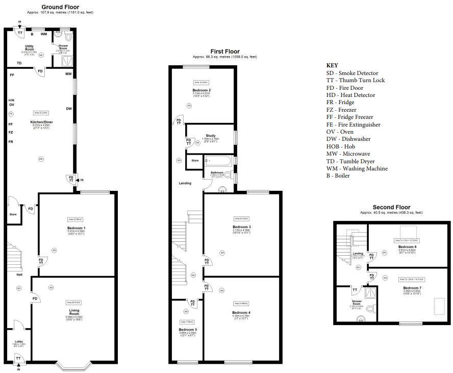 (£160pppw) Otterburn Terrace, Jesmond, Newcastle upon Tyne, NE2 floorplan