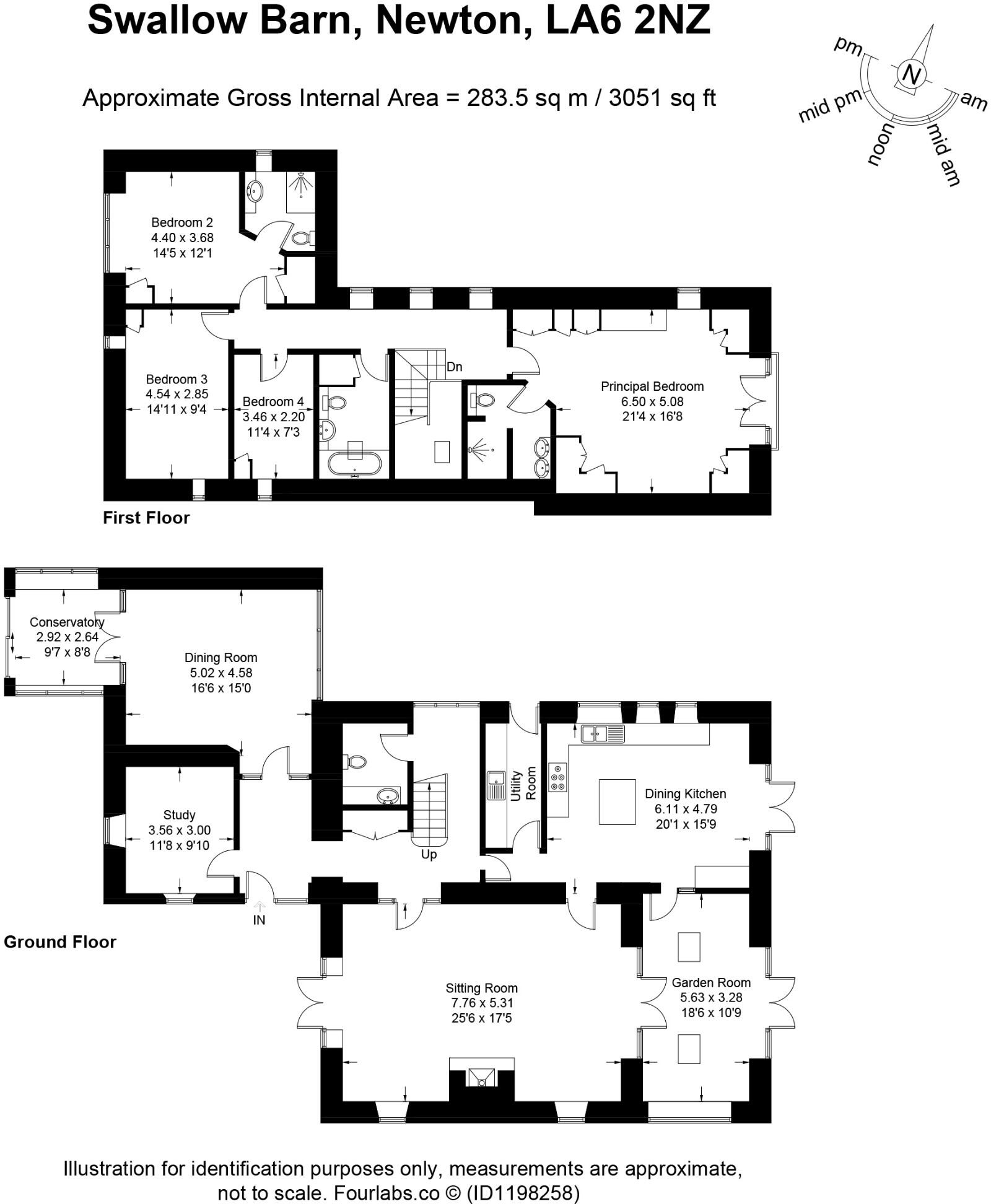 Swallow Barn, Newton, Nr Kirkby Lonsdale, LA6 2NZ floorplan