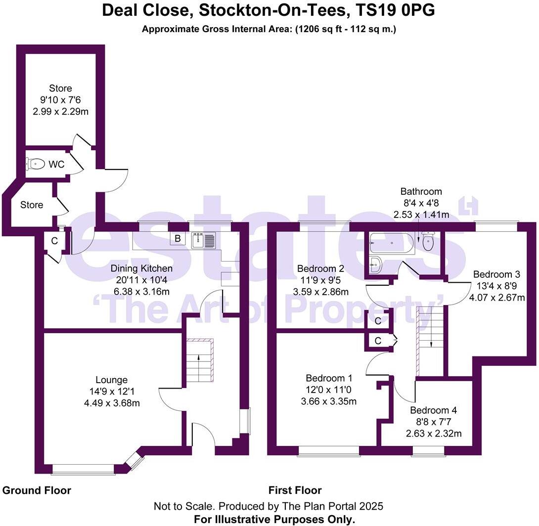 Deal Close, Stockton-On-Tees, TS19 0PG floorplan
