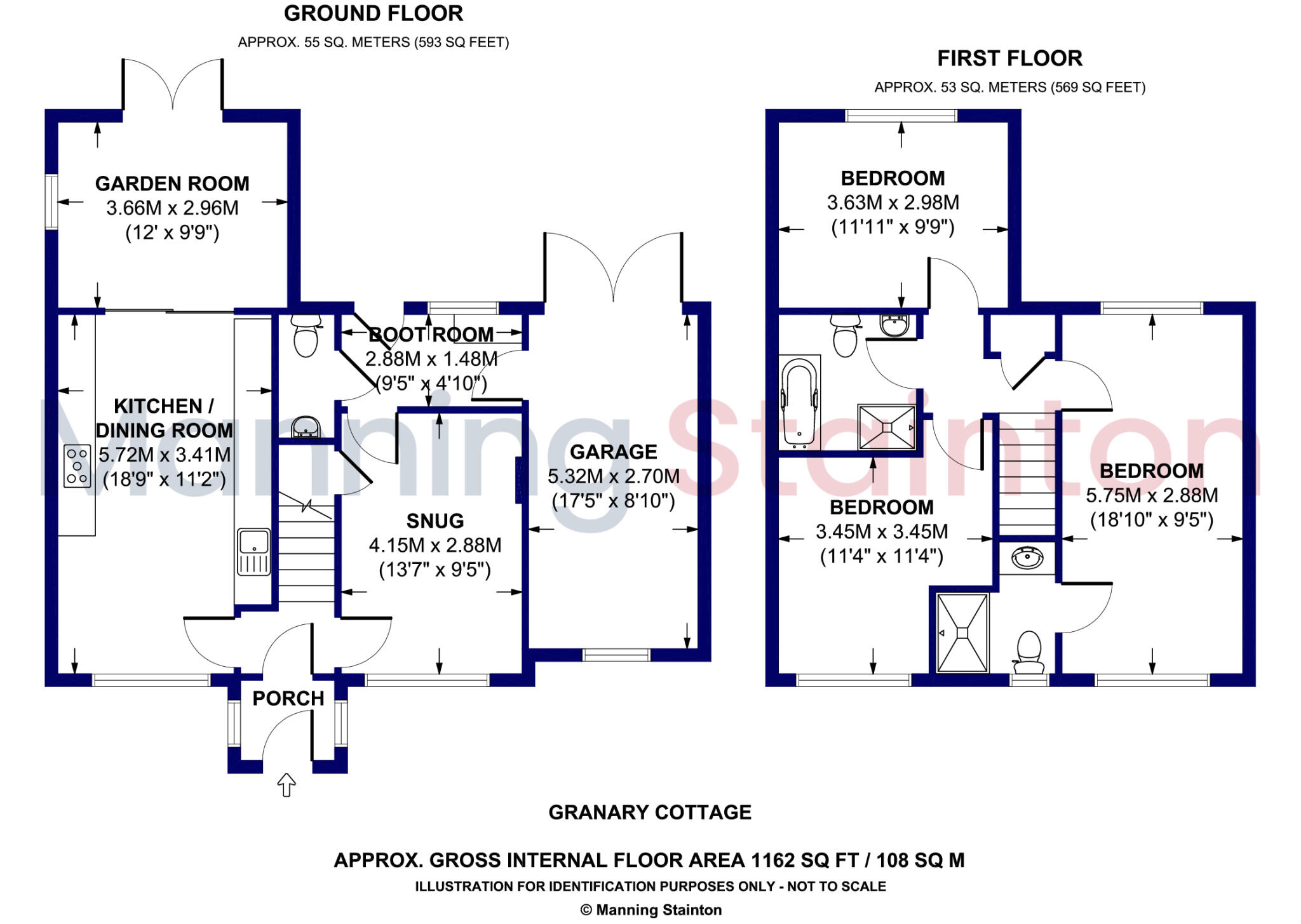 Granary Cottage, Roecliffe Court, Hessay, York floorplan