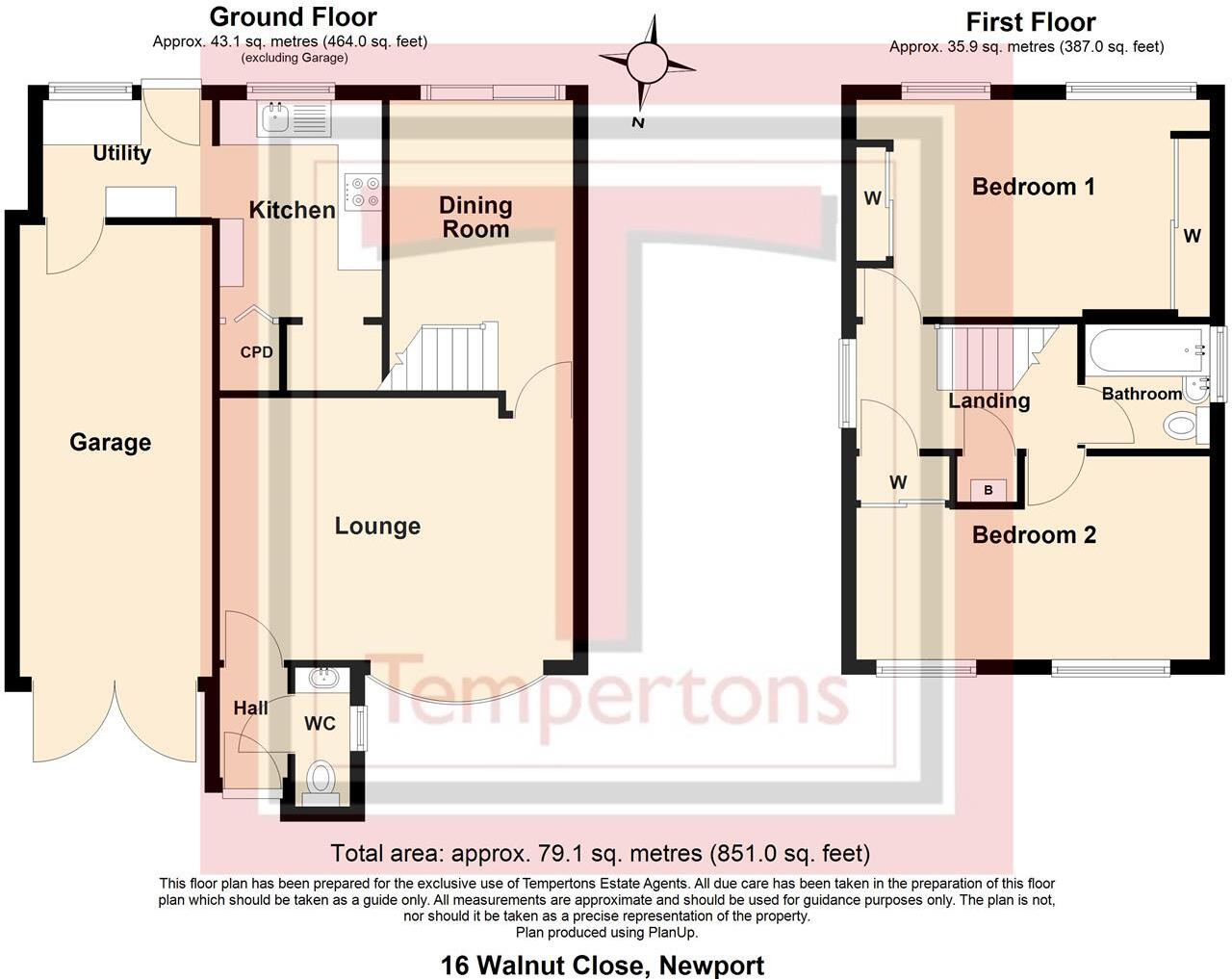 Walnut Close, Newport floorplan