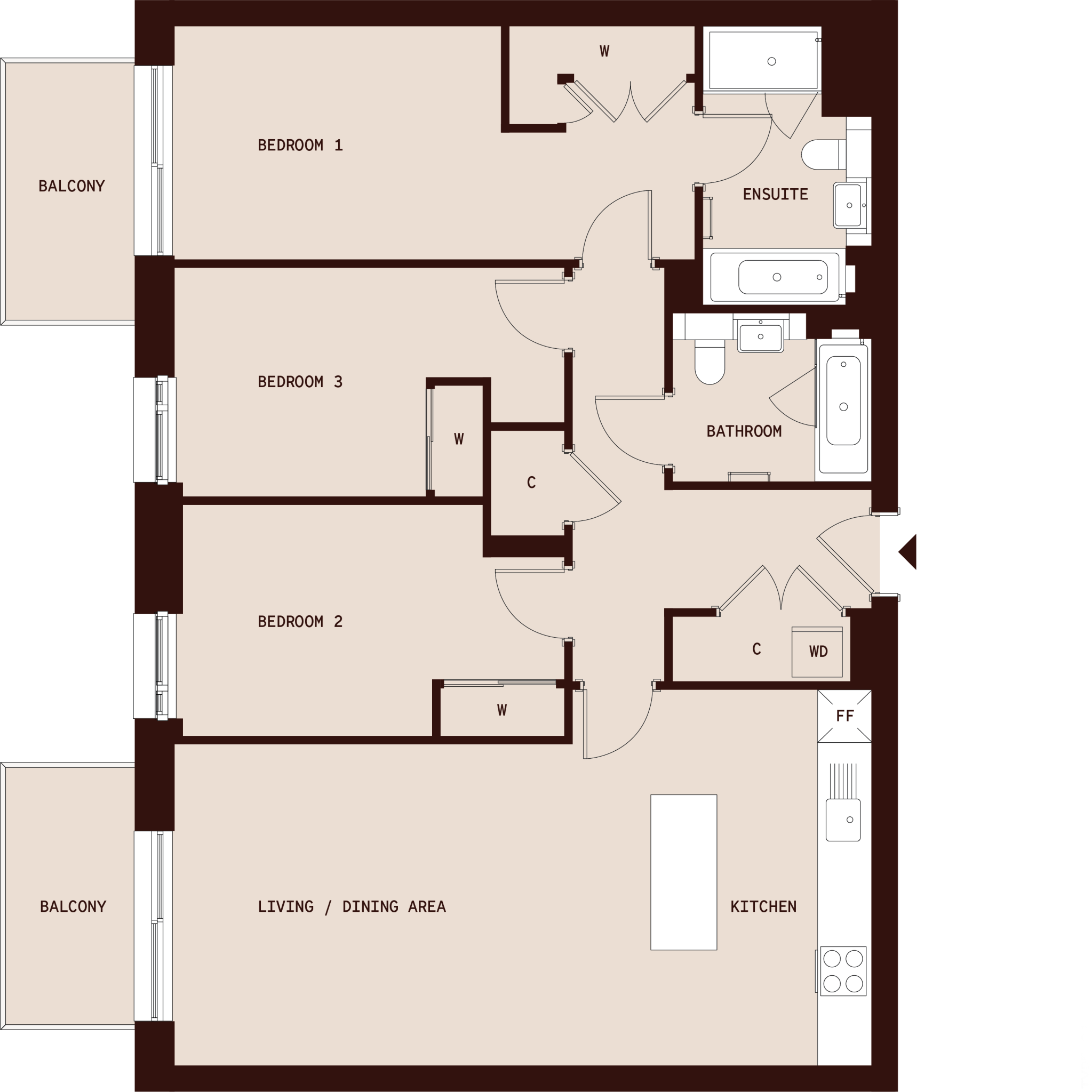 Draycote House, Caversham Road, Colindale, NW9 4GR floorplan