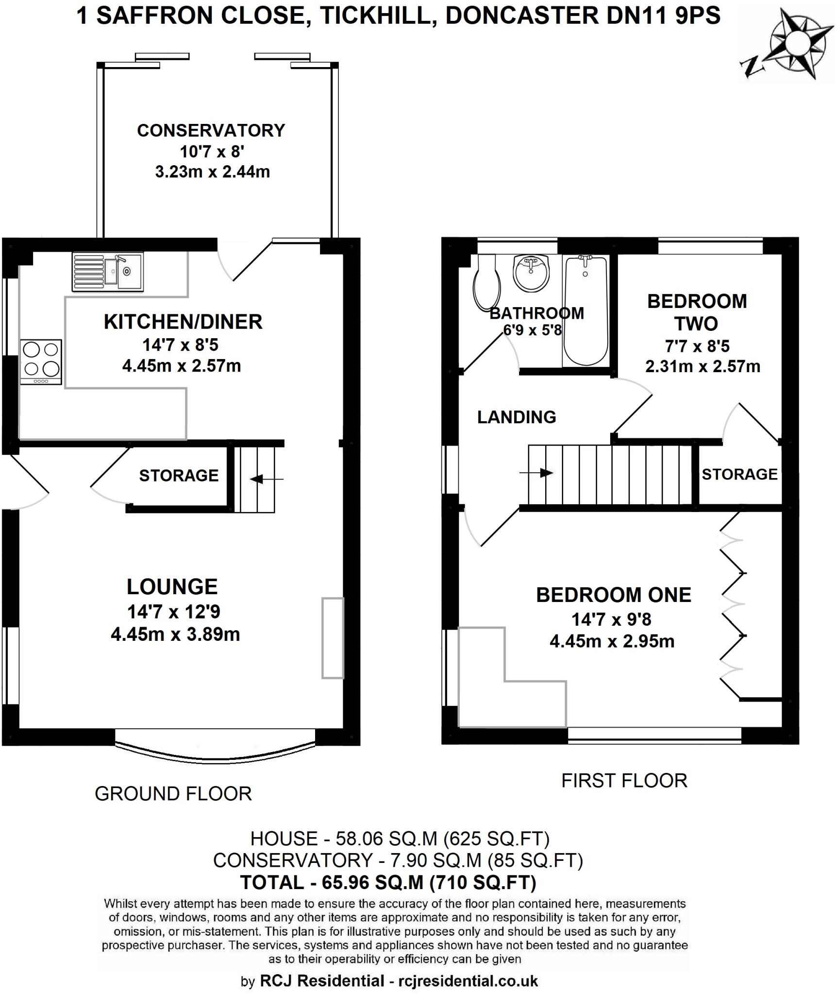 Saffron Close, Tickhill, Doncaster floorplan