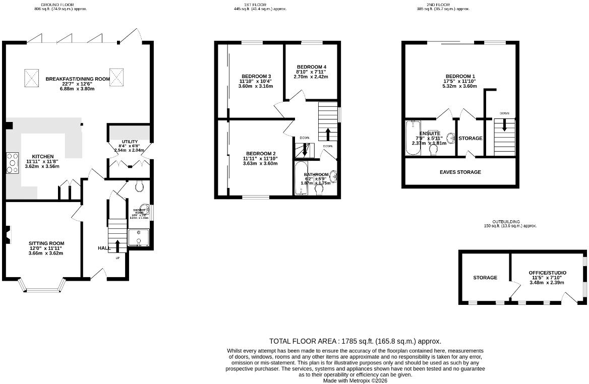 Hailsham Road, Heathfield, East Sussex, TN21 8AS floorplan