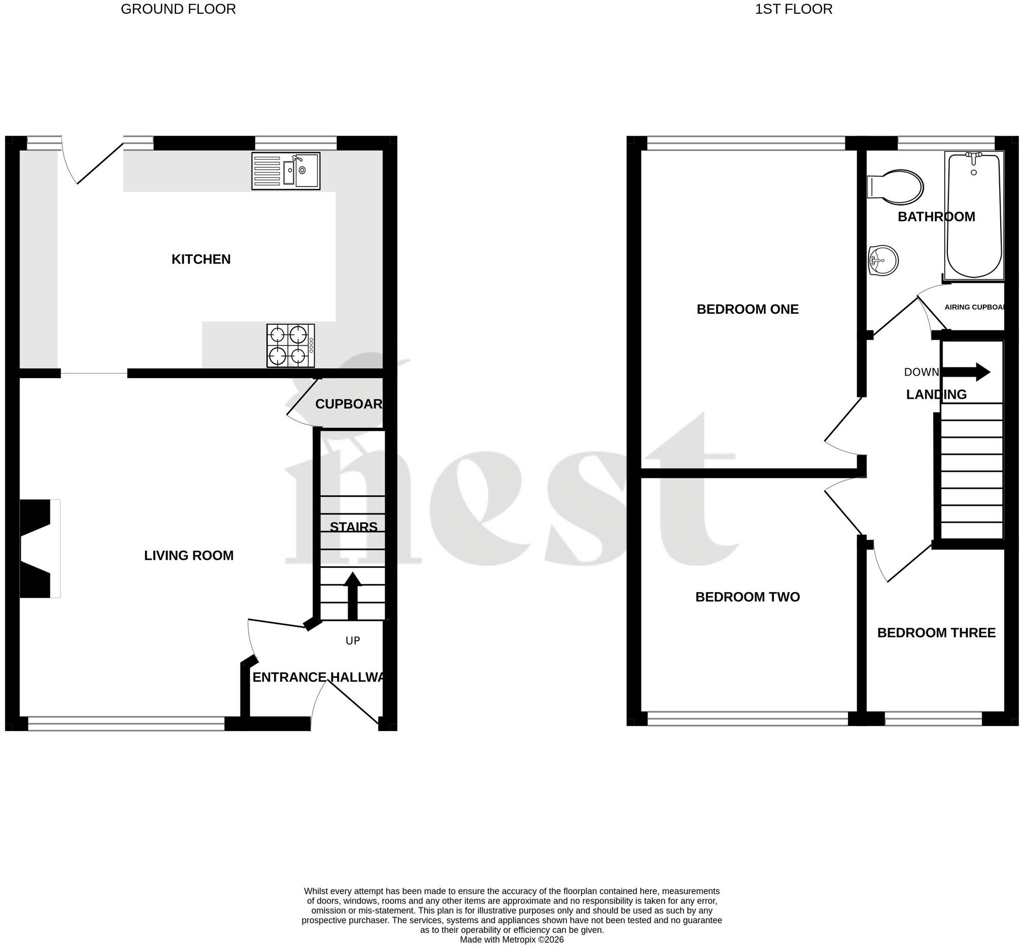 Wye Avenue, Bridgwater, Somerset floorplan
