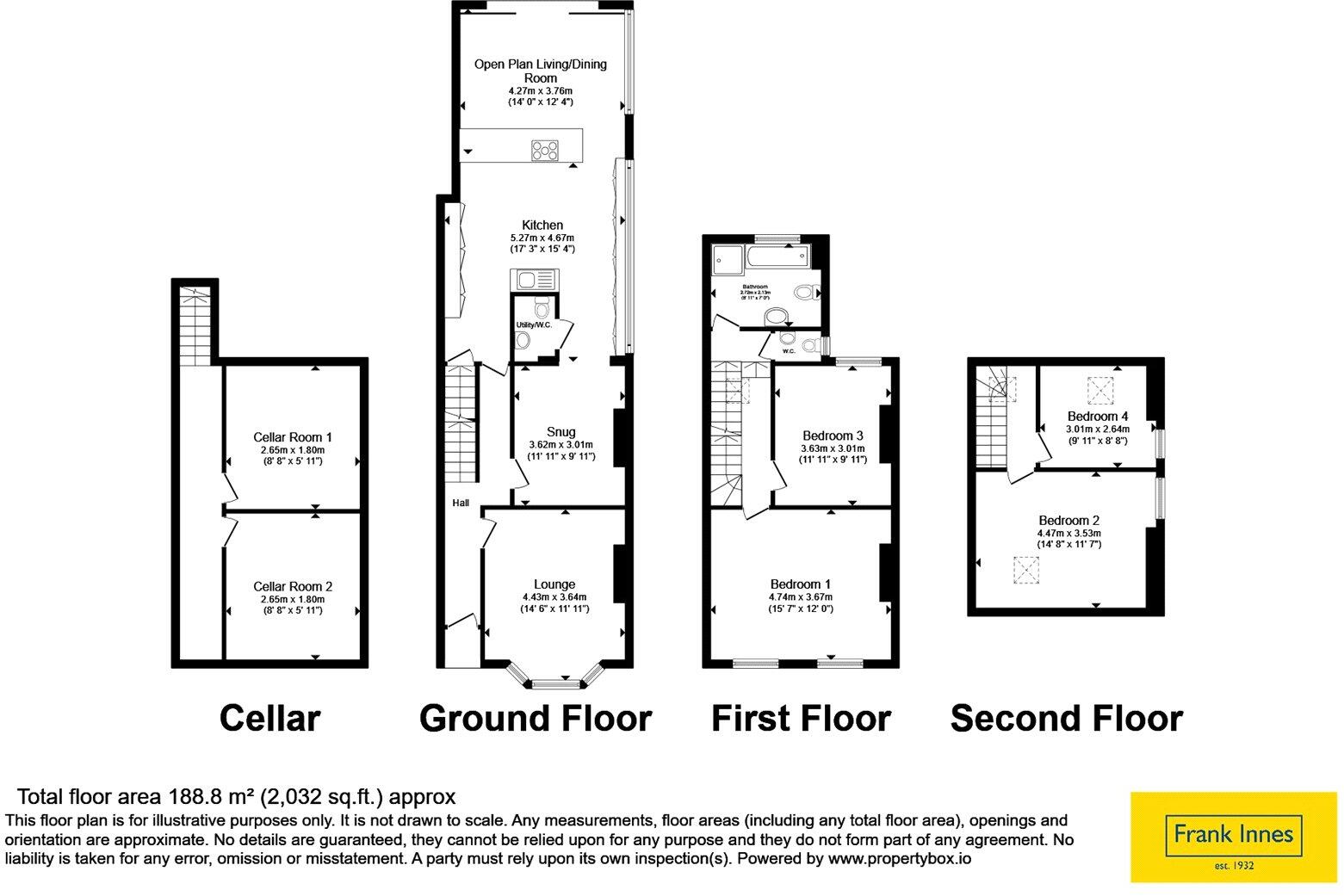 Melton Grove, West Bridgford, Nottingham, Nottinghamshire, NG2 floorplan