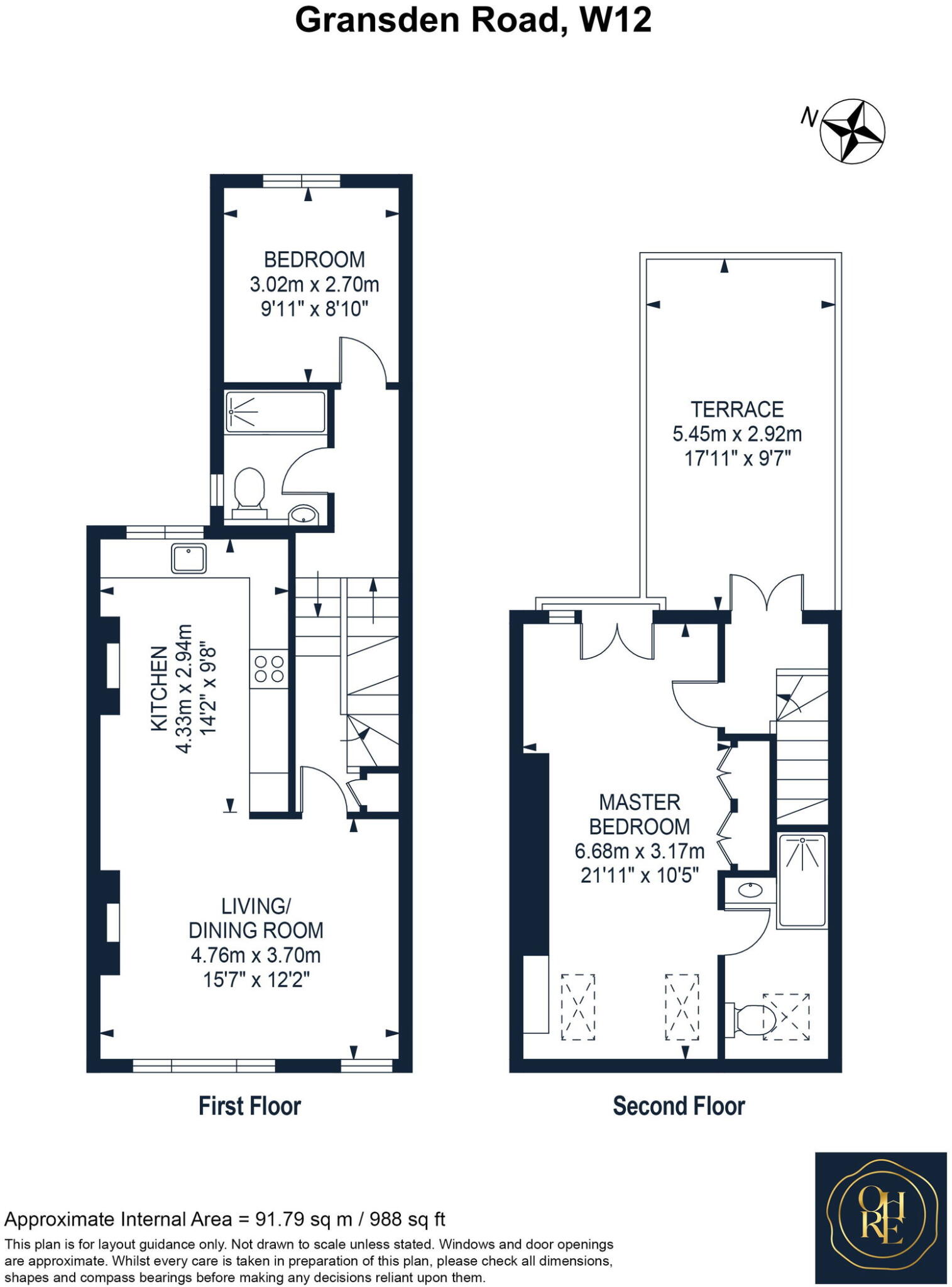 Gransden Road, Wendell Park, W12 floorplan