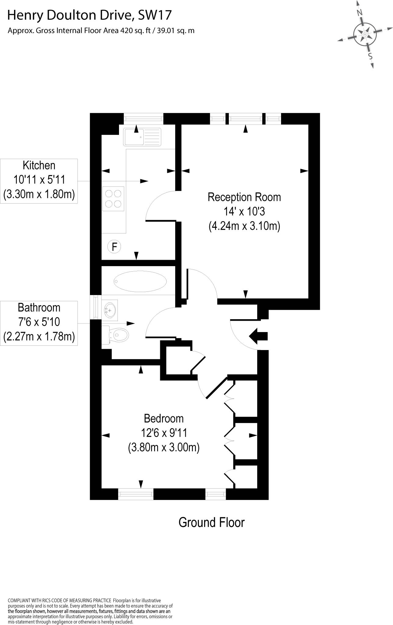 Henry Doulton Drive, London, SW17 floorplan