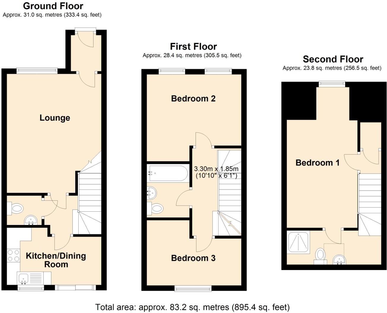College Row, Melksham floorplan